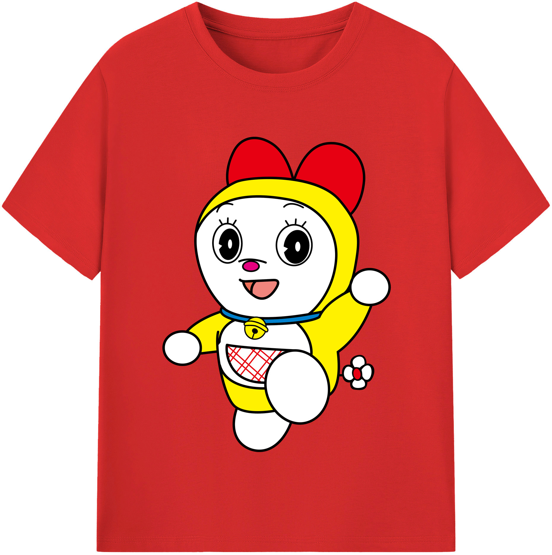 （画像用） ドラえもん ドラミ Doraemon Dorami レディースカジュアルプリントTシャツ（綿100％）