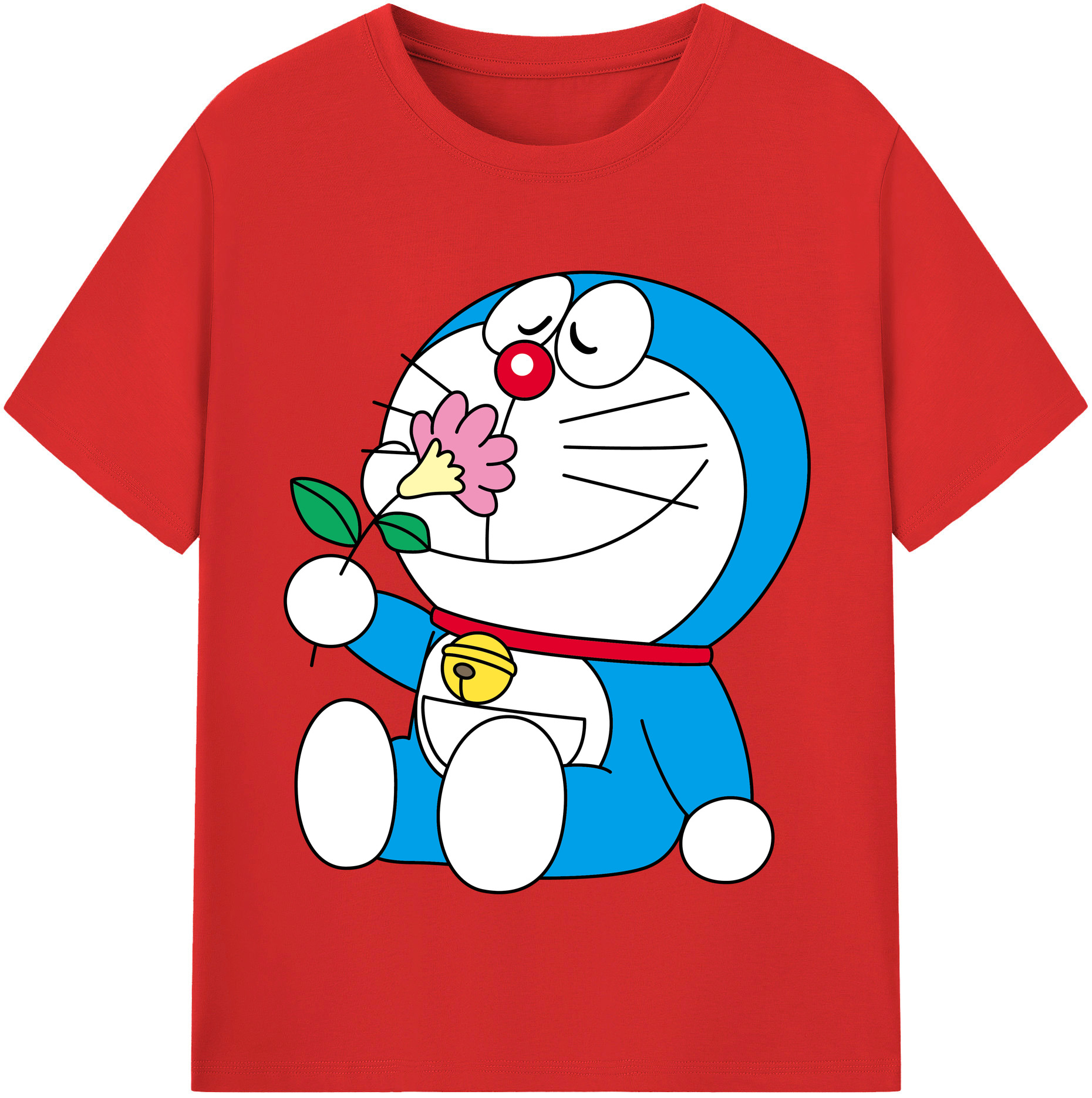 （画像用） ドラえもん Doraemon レディースカジュアルプリントTシャツ（綿100％）