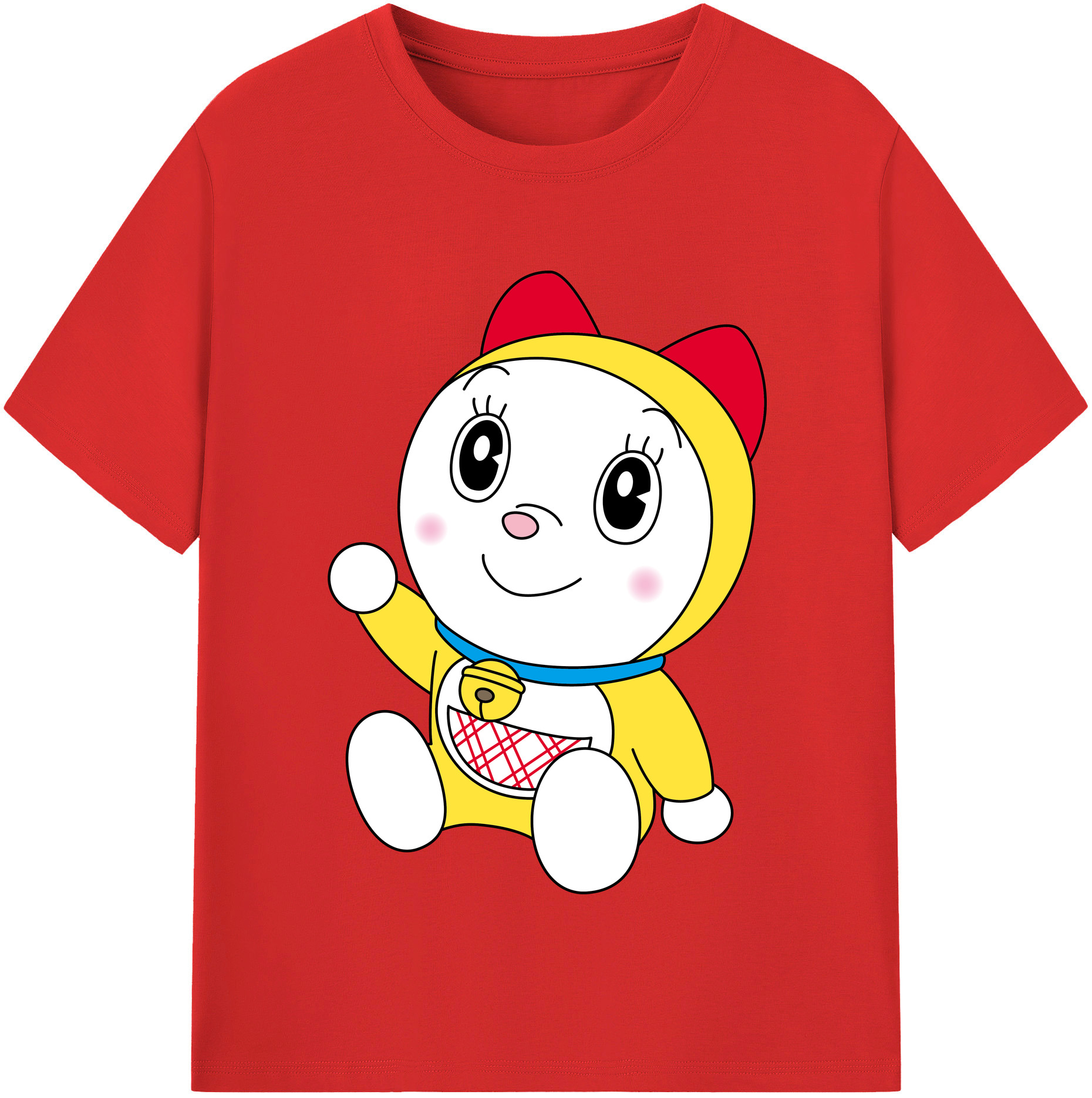 （画像用） ドラえもん ドラミ Doraemon Dorami レディースカジュアルプリントTシャツ（綿100％）