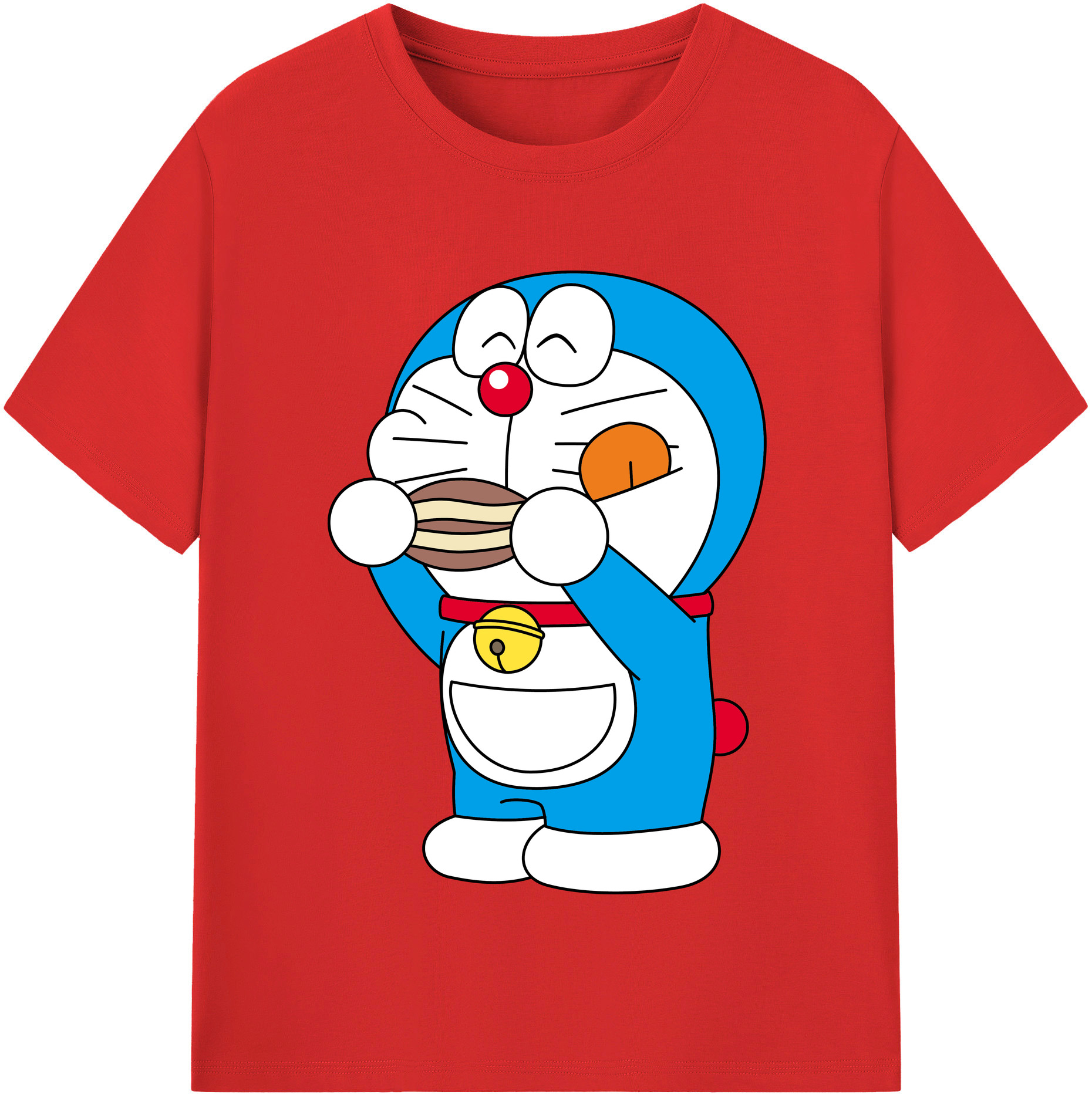 （画像用） ドラえもん Doraemon レディースカジュアルプリントTシャツ（綿100％）