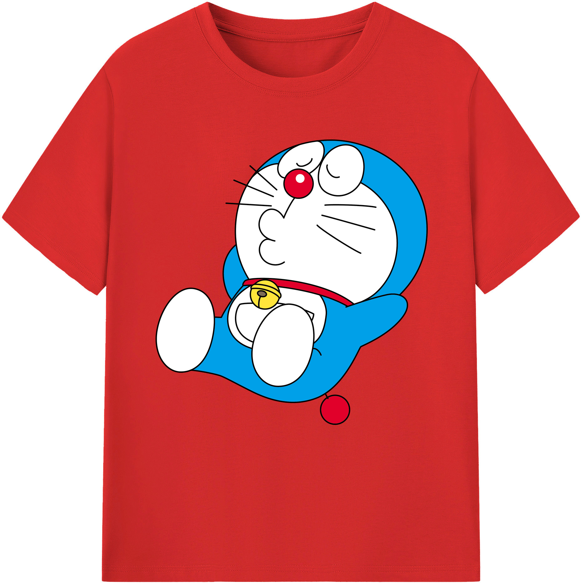 （画像用） ドラえもん Doraemon レディースカジュアルプリントTシャツ（綿100％）