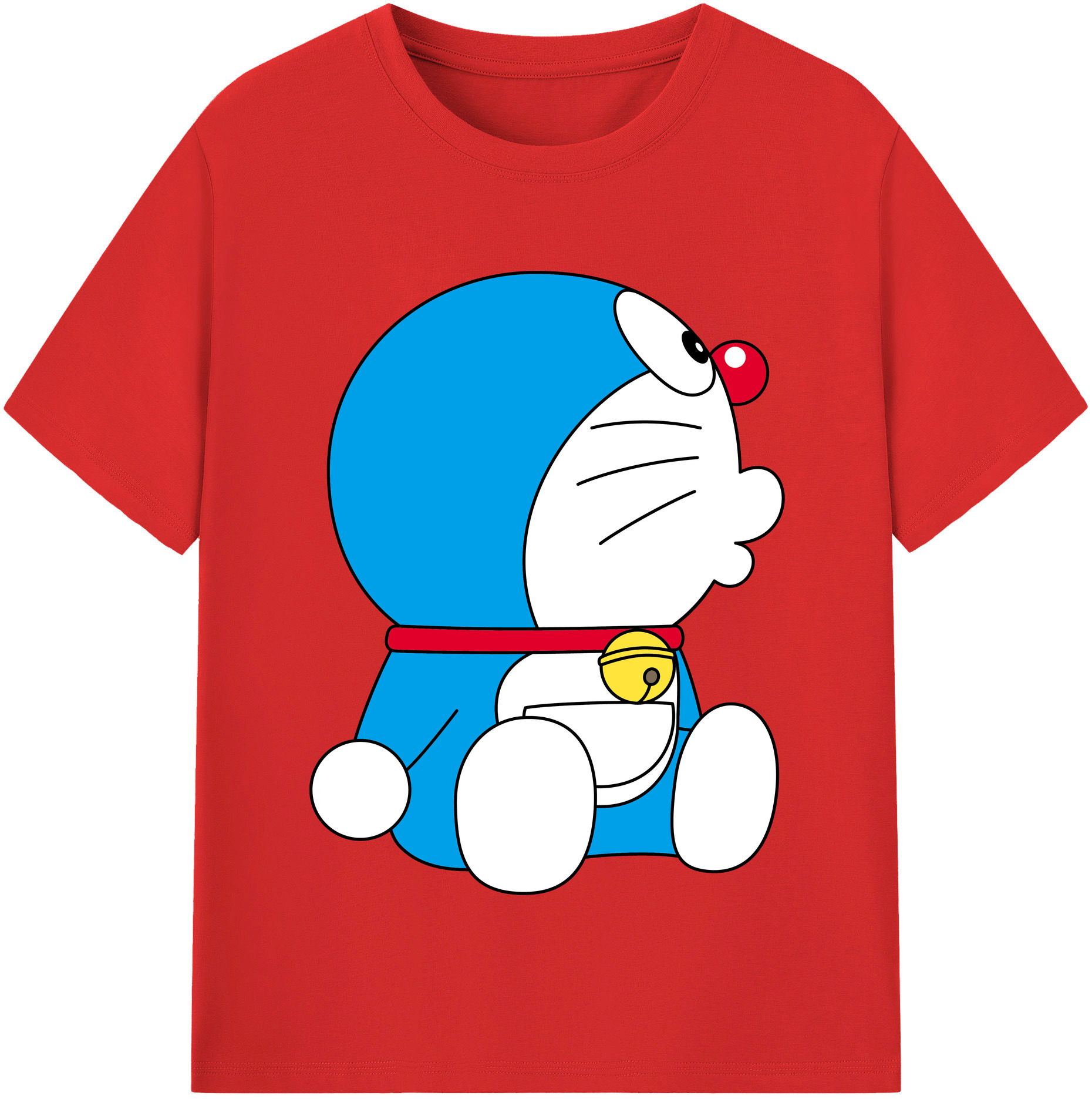（画像用） ドラえもん Doraemon レディースカジュアルプリントTシャツ（綿100％）