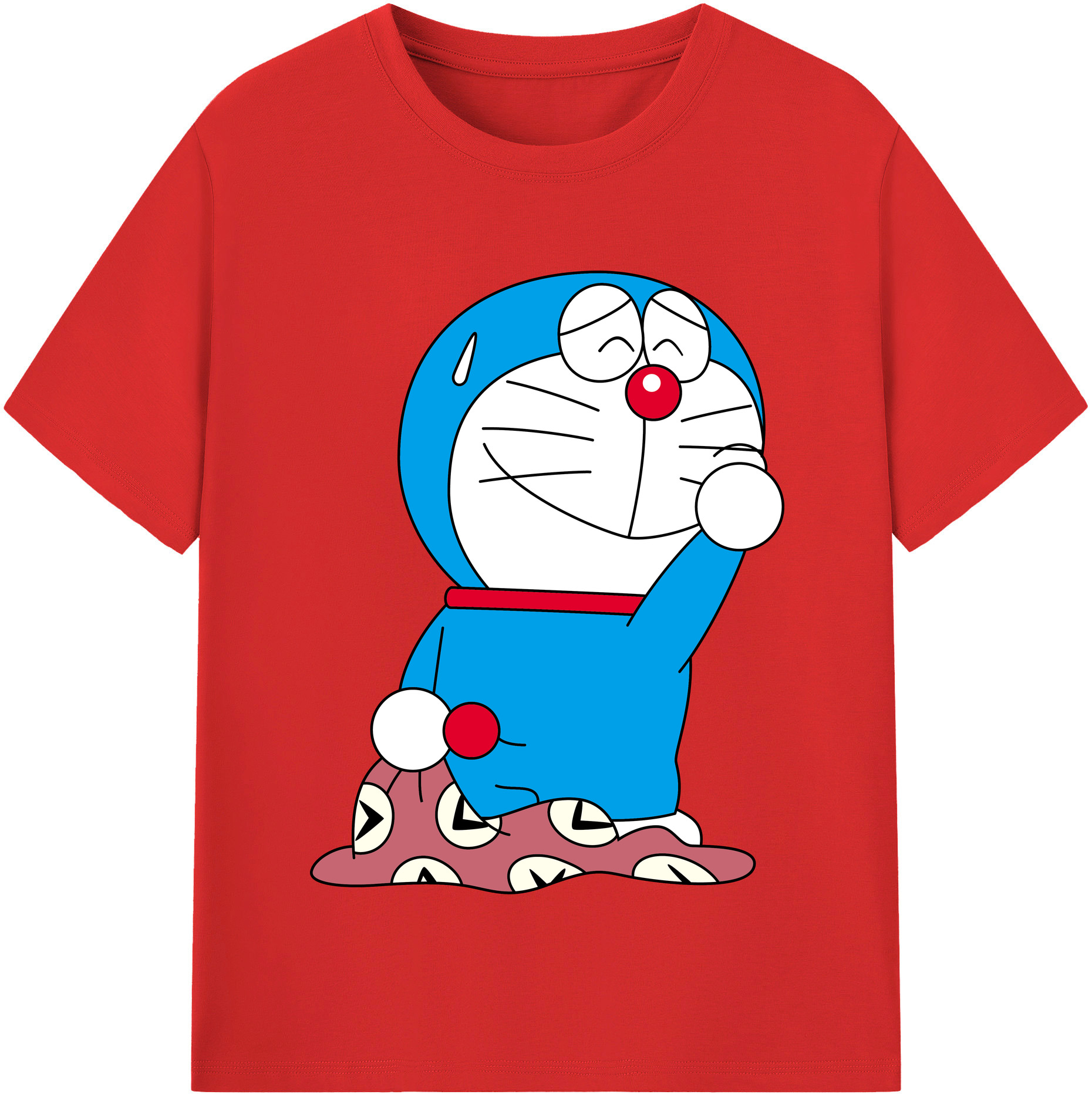 （画像用） ドラえもん Doraemon レディースカジュアルプリントTシャツ（綿100％）