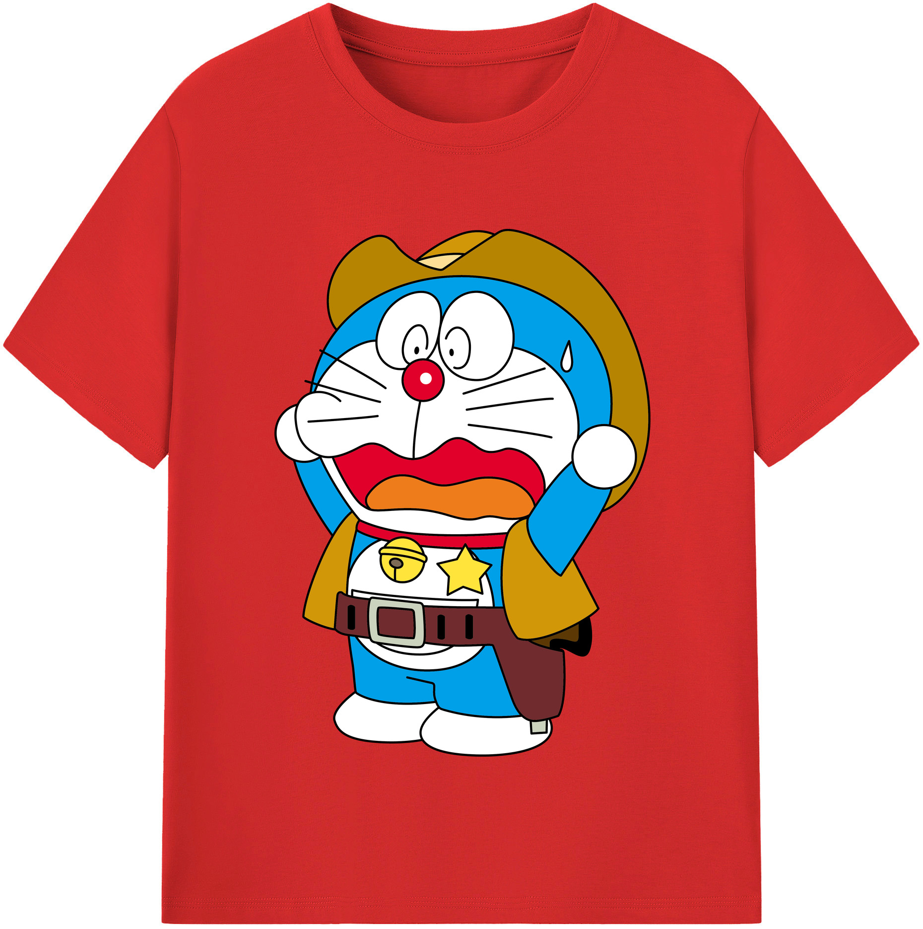 （画像用） ドラえもん Doraemon レディースカジュアルプリントTシャツ（綿100％）