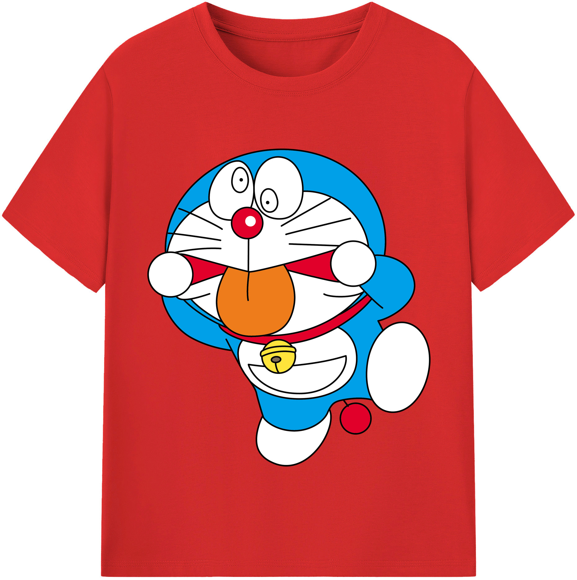 （画像用） ドラえもん Doraemon レディースカジュアルプリントTシャツ（綿100％）