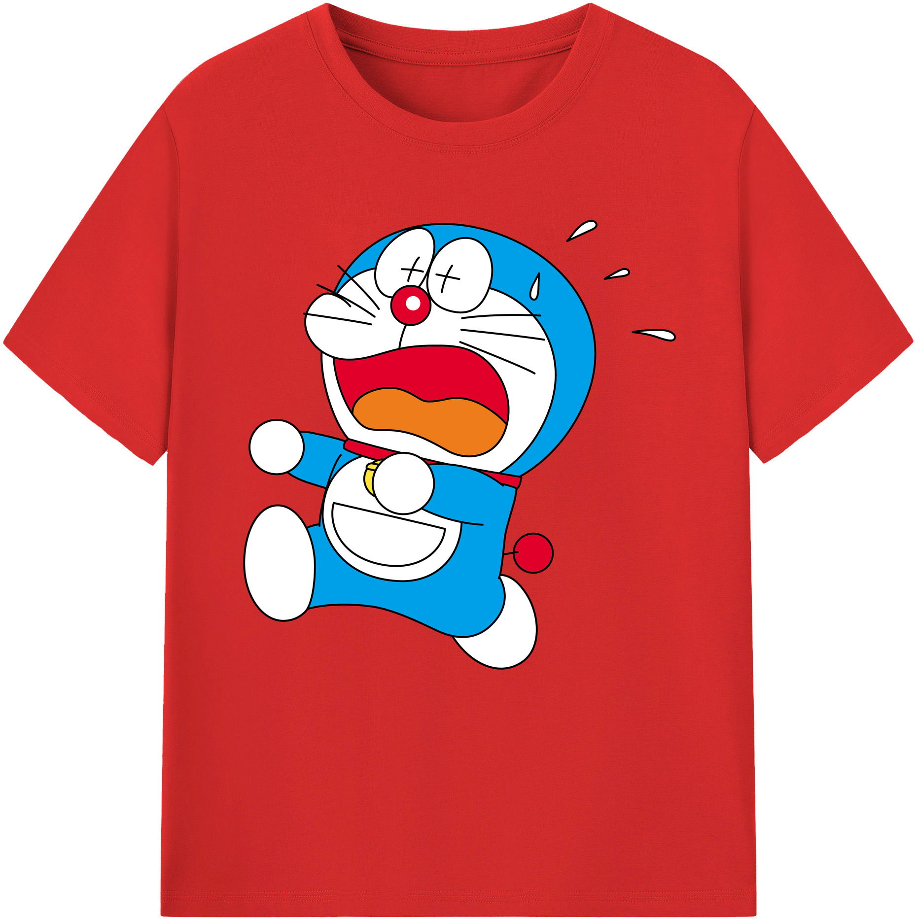 （画像用） ドラえもん Doraemon レディースカジュアルプリントTシャツ（綿100％）