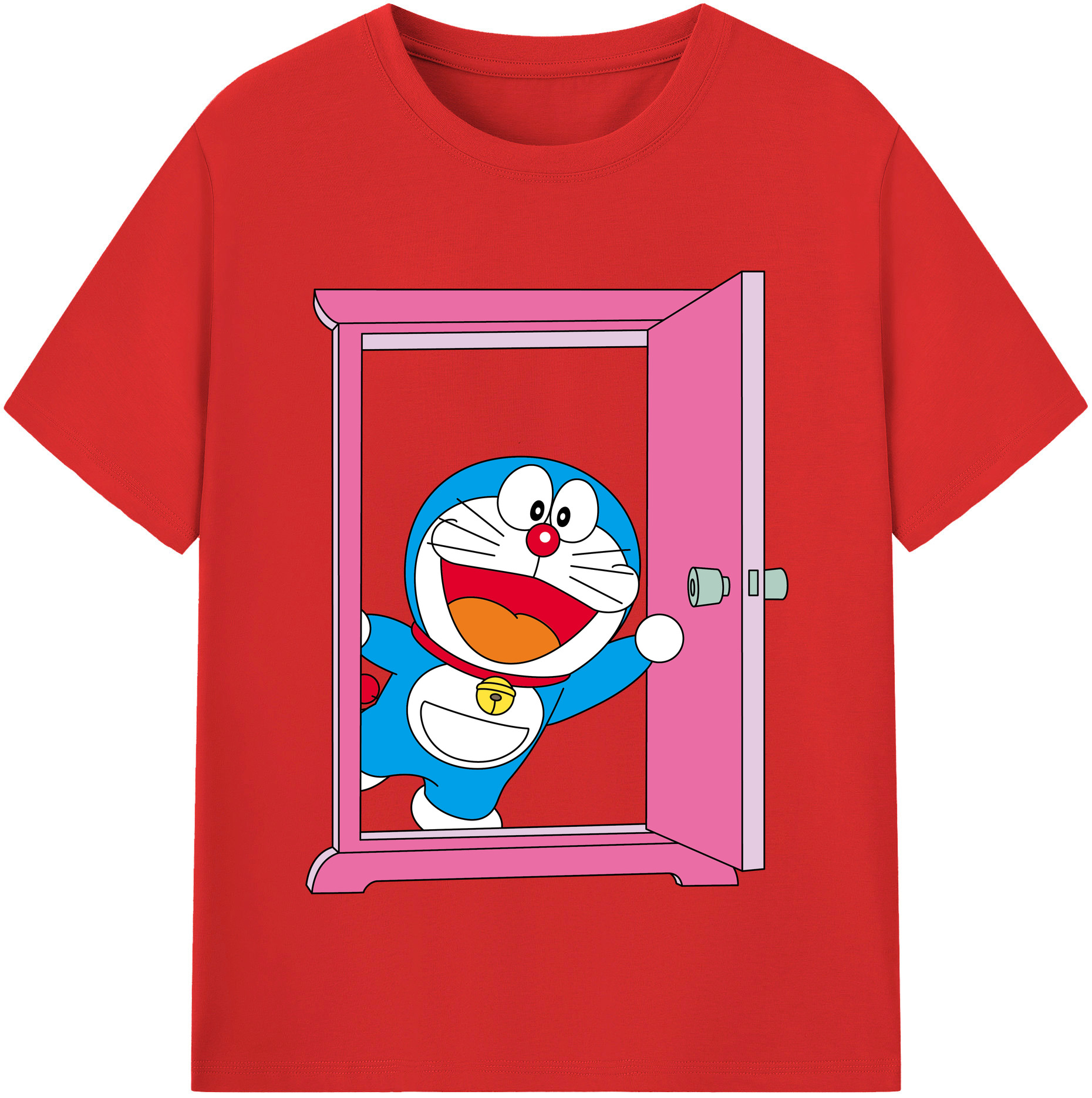 （画像用） ドラえもん Doraemon レディースカジュアルプリントTシャツ（綿100％）