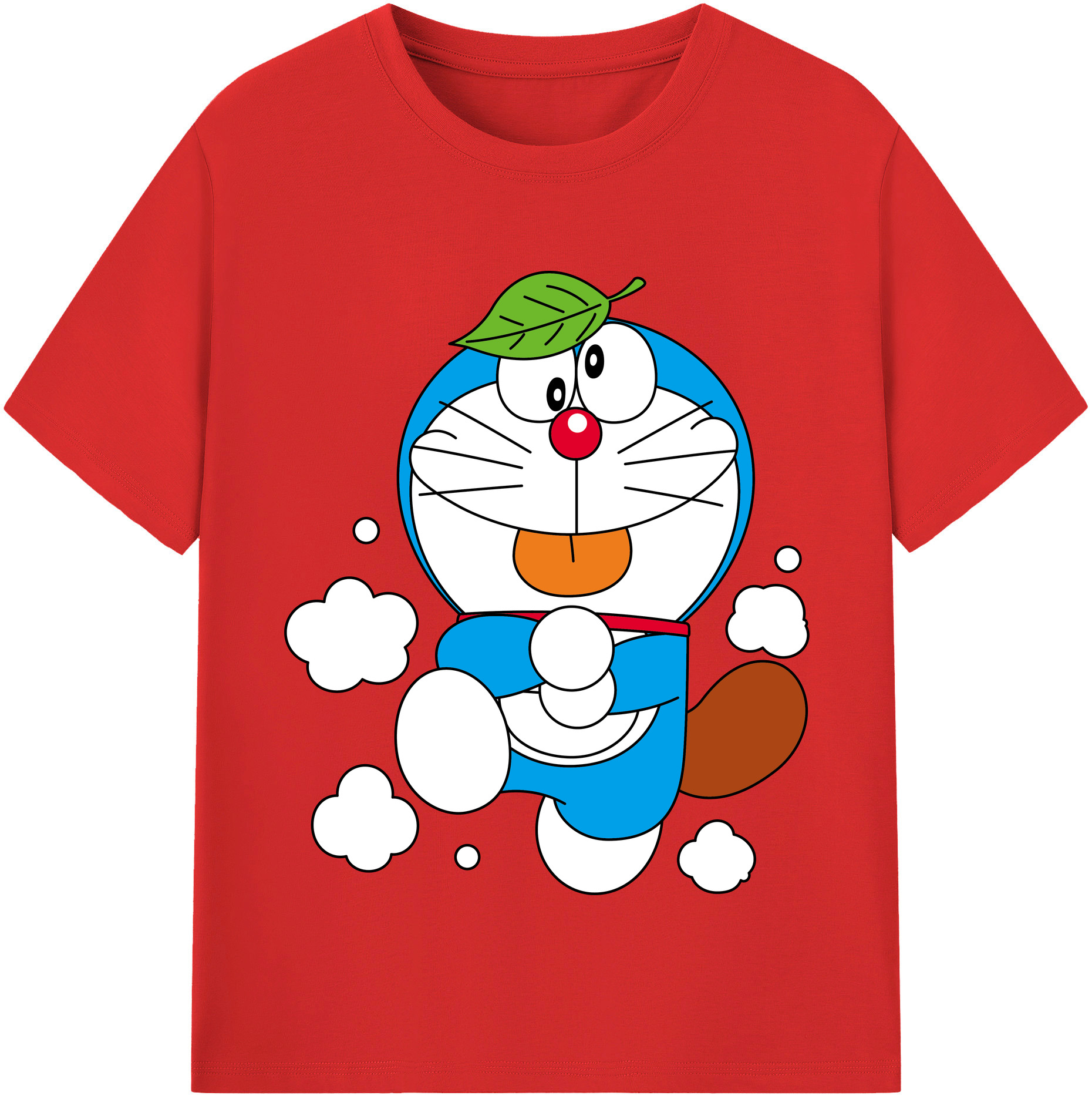 （画像用） ドラえもん Doraemon レディースカジュアルプリントTシャツ（綿100％）