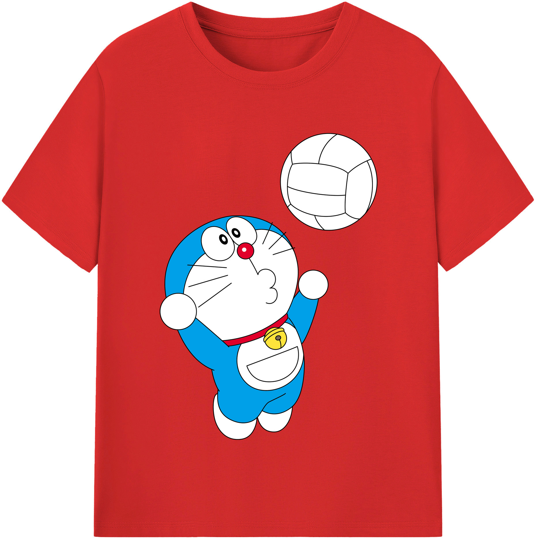 （画像用） ドラえもん Doraemon レディースカジュアルプリントTシャツ（綿100％）