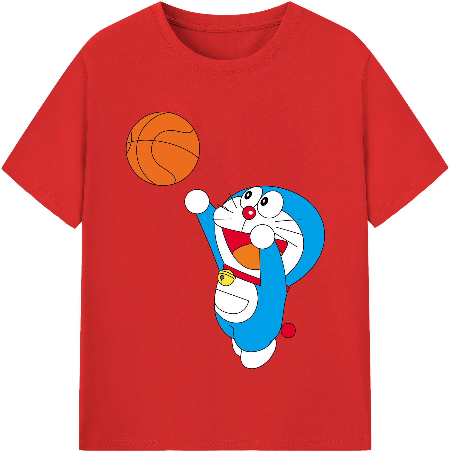 （画像用） ドラえもん Doraemon レディースカジュアルプリントTシャツ（綿100％）