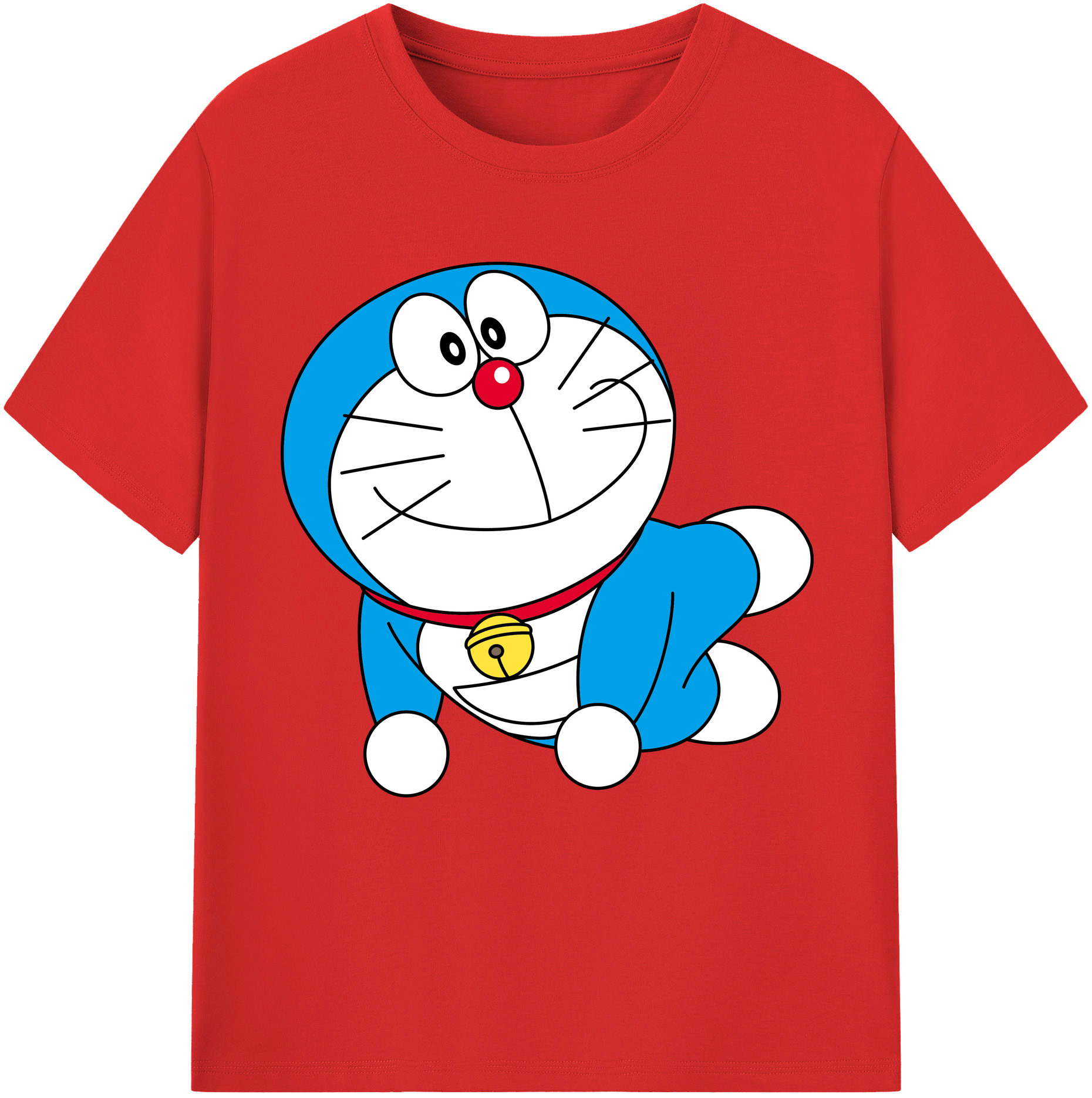（画像用） ドラえもん Doraemon レディースカジュアルプリントTシャツ（綿100％）