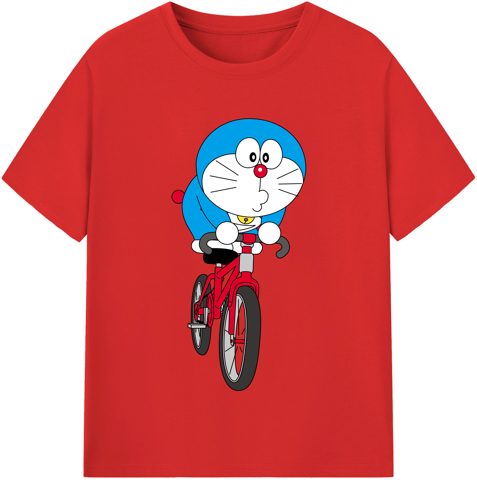 （画像用） ドラえもん Doraemon レディースカジュアルプリントTシャツ（綿100％）