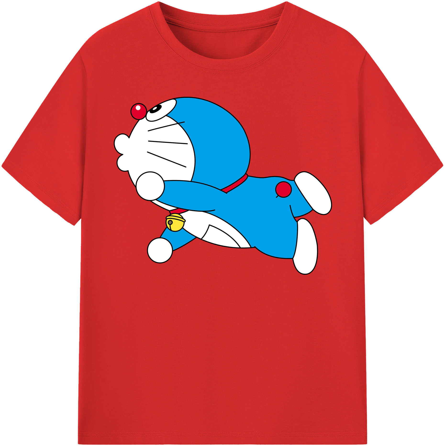 （画像用） ドラえもん Doraemon レディースカジュアルプリントTシャツ（綿100％）