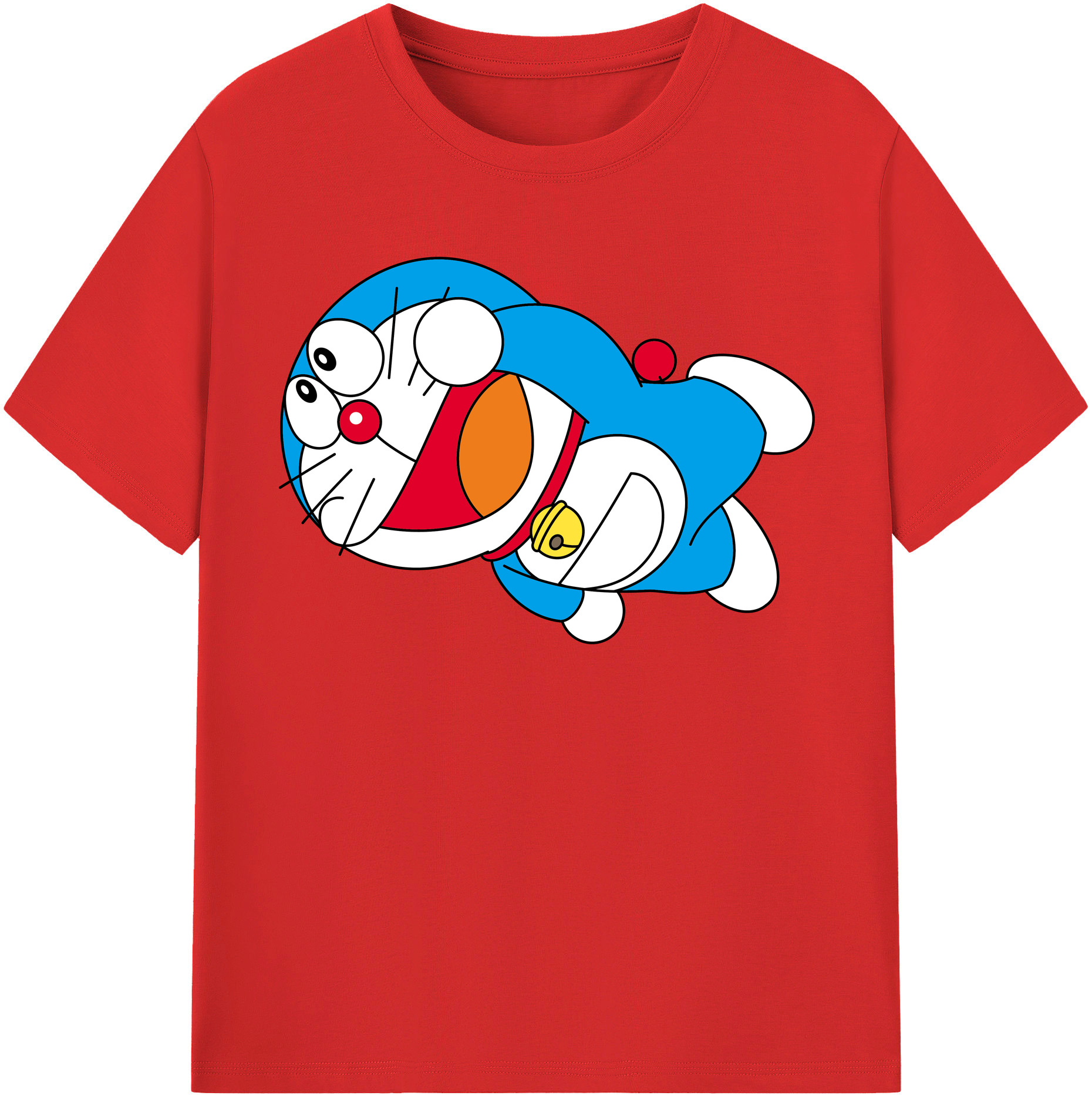 （画像用） ドラえもん Doraemon レディースカジュアルプリントTシャツ（綿100％）
