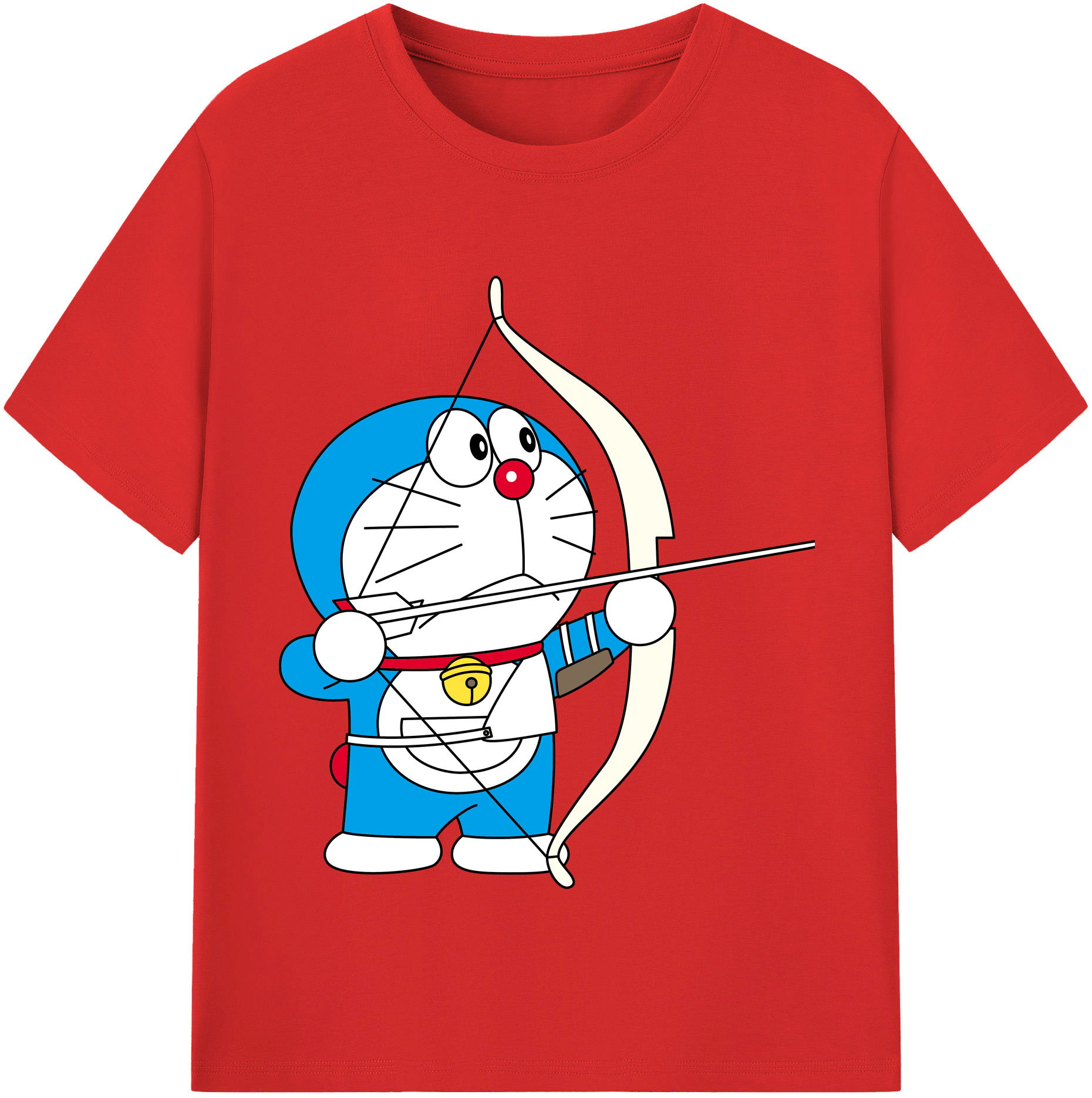 （画像用） ドラえもん Doraemon レディースカジュアルプリントTシャツ（綿100％）