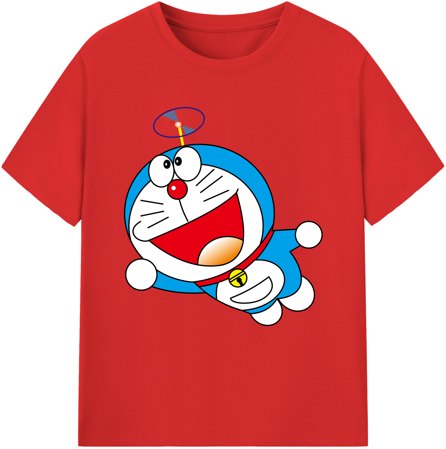 （画像用） ドラえもん Doraemon レディースカジュアルプリントTシャツ（綿100％）