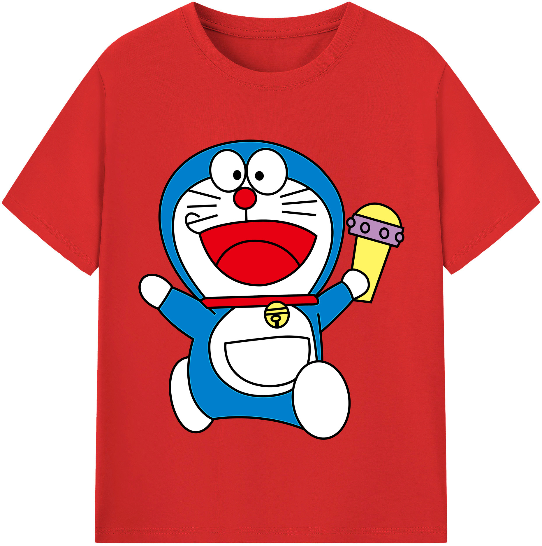 （画像用） ドラえもん Doraemon レディースカジュアルプリントTシャツ（綿100％）