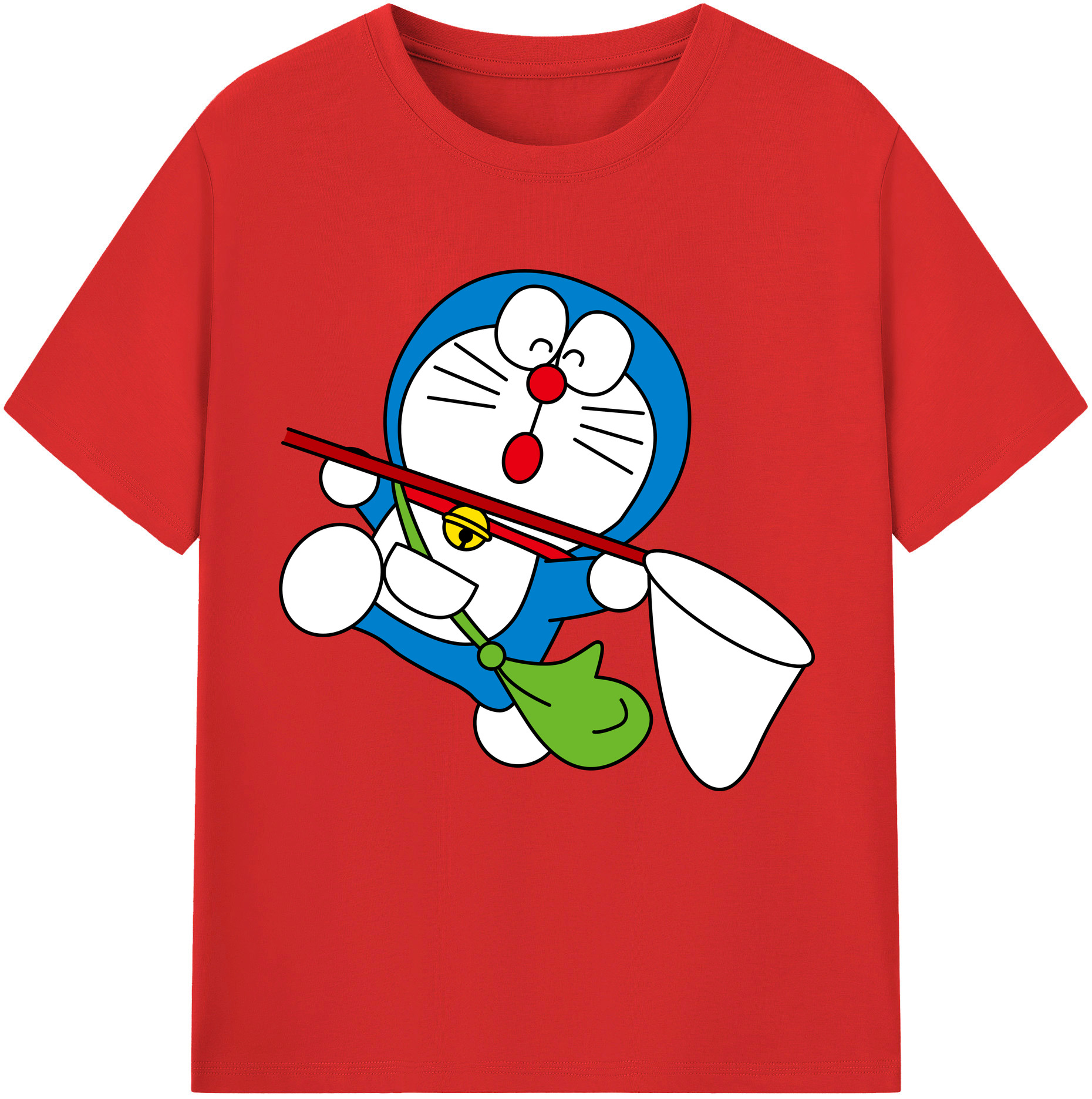 （画像用） ドラえもん Doraemon レディースカジュアルプリントTシャツ（綿100％）
