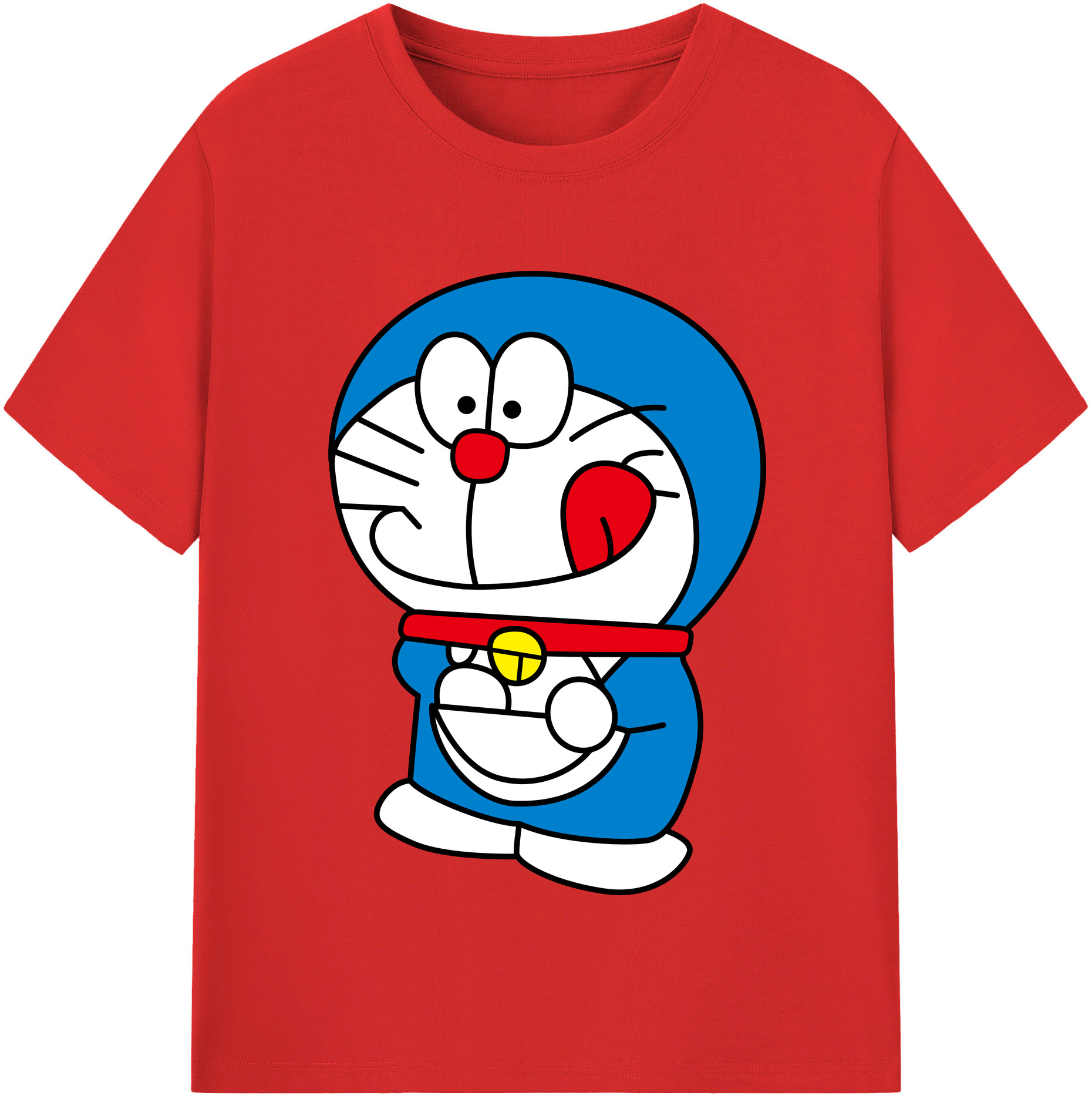 （画像用） ドラえもん Doraemon レディースカジュアルプリントTシャツ（綿100％）