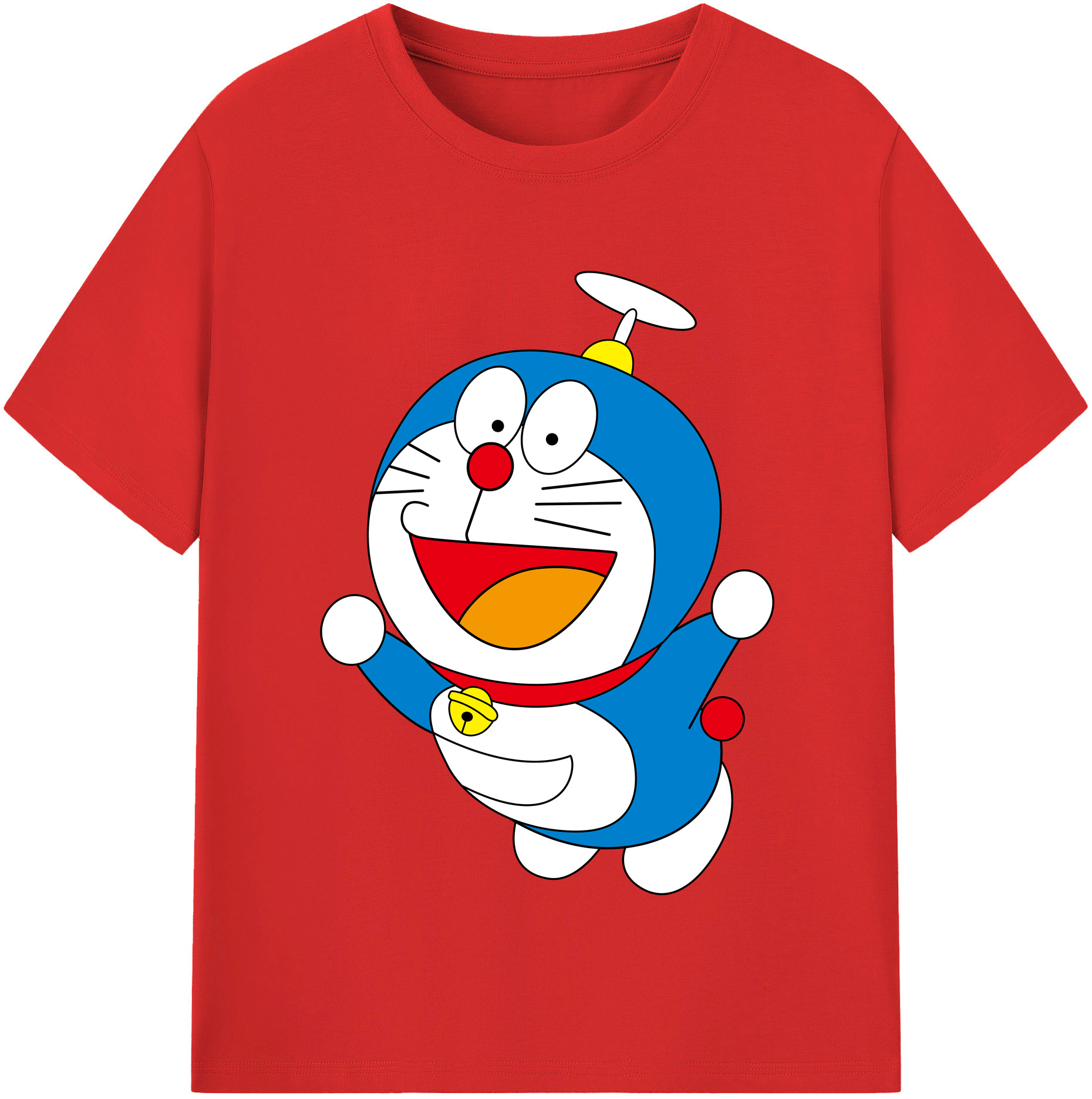（画像用） ドラえもん Doraemon レディースカジュアルプリントTシャツ（綿100％）