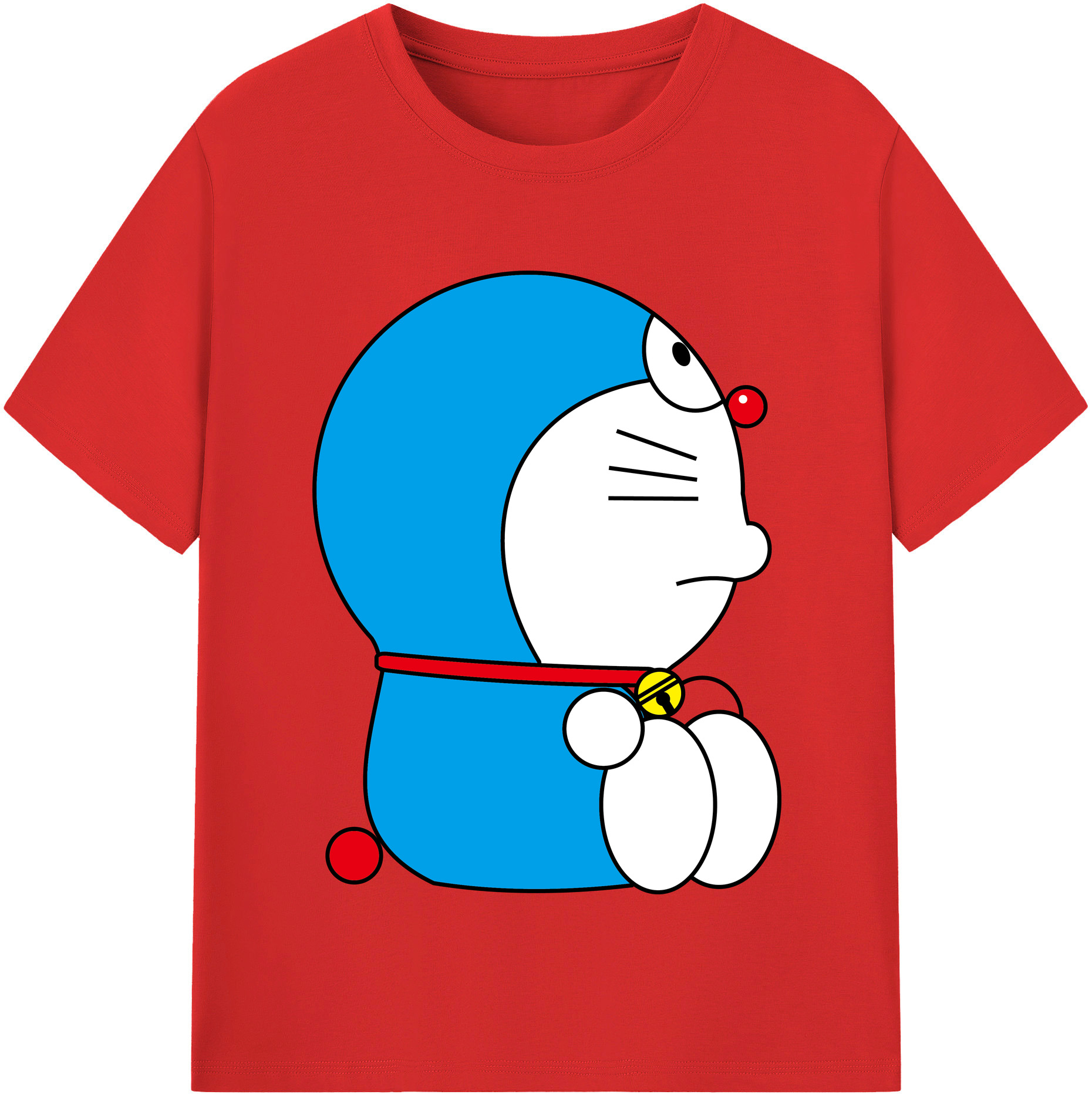 （画像用） ドラえもん Doraemon レディースカジュアルプリントTシャツ（綿100％）