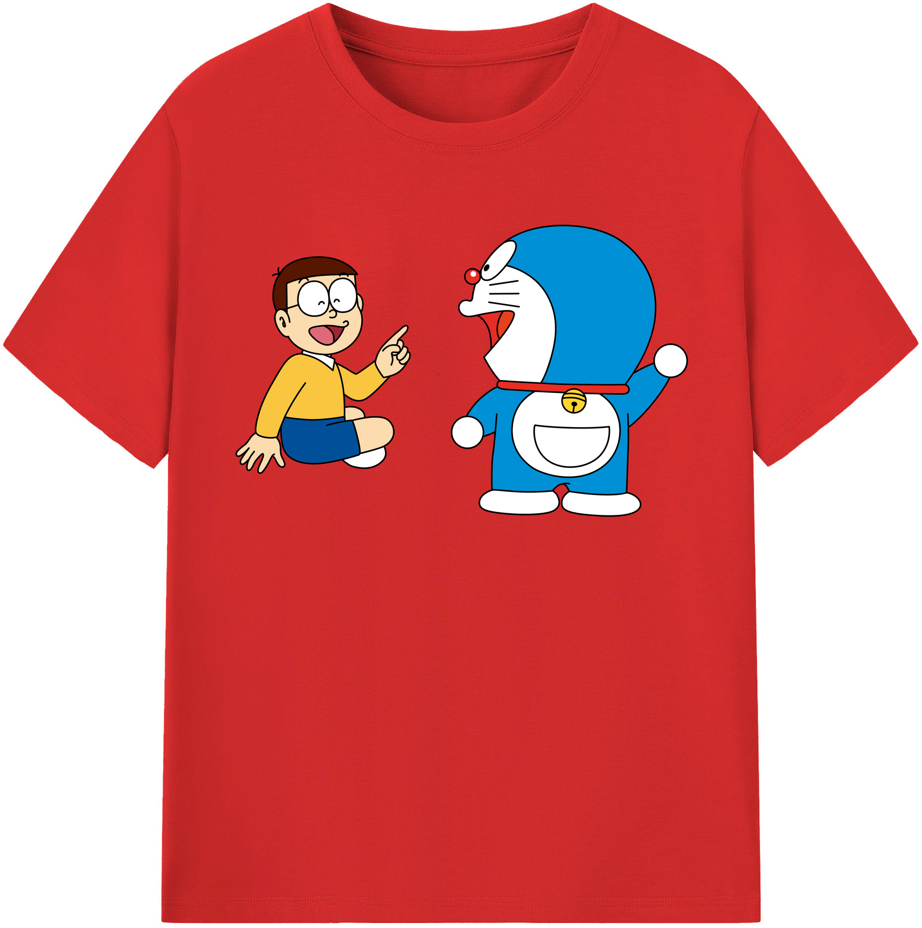 （画像用） ドラえもん Doraemon レディースカジュアルプリントTシャツ（綿100％）