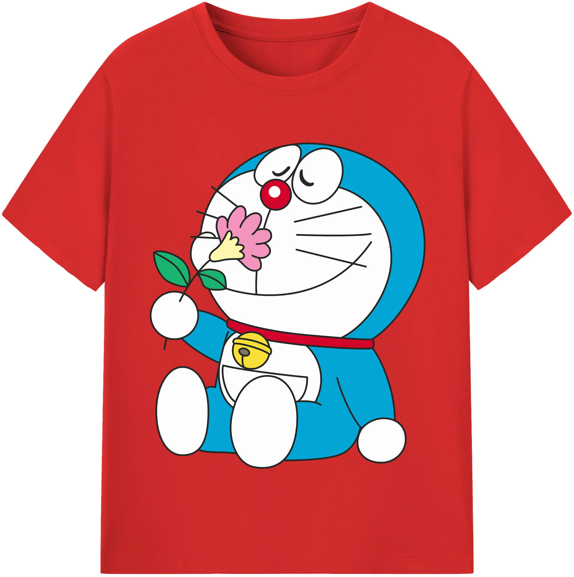 （画像用） ドラえもん Doraemon レディースカジュアルプリントTシャツ（綿100％）