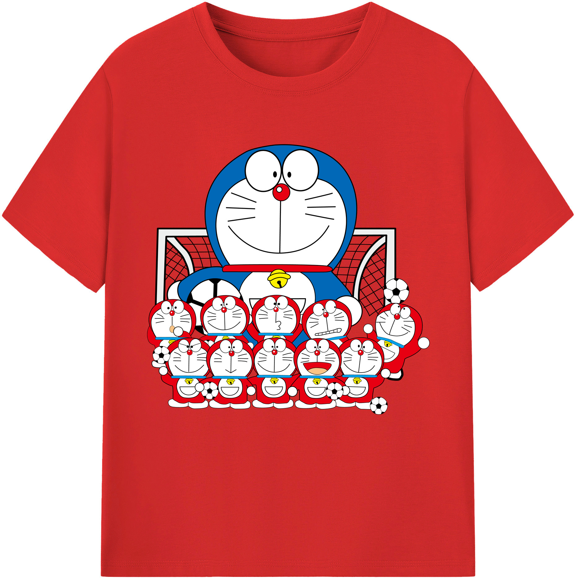 （画像用） ドラえもん Doraemon レディースカジュアルプリントTシャツ（綿100％）