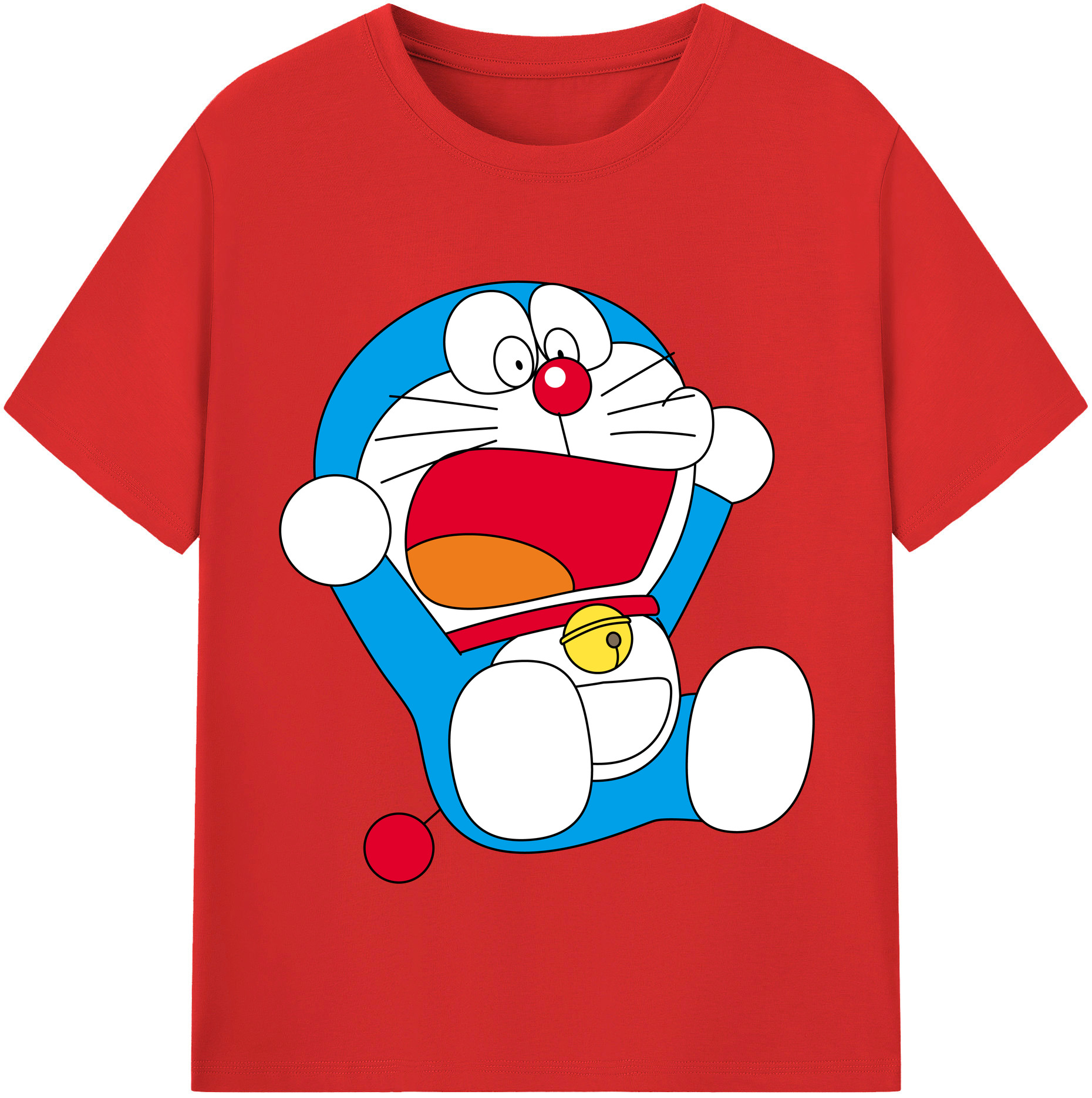 （画像用） ドラえもん Doraemon レディースカジュアルプリントTシャツ（綿100％）