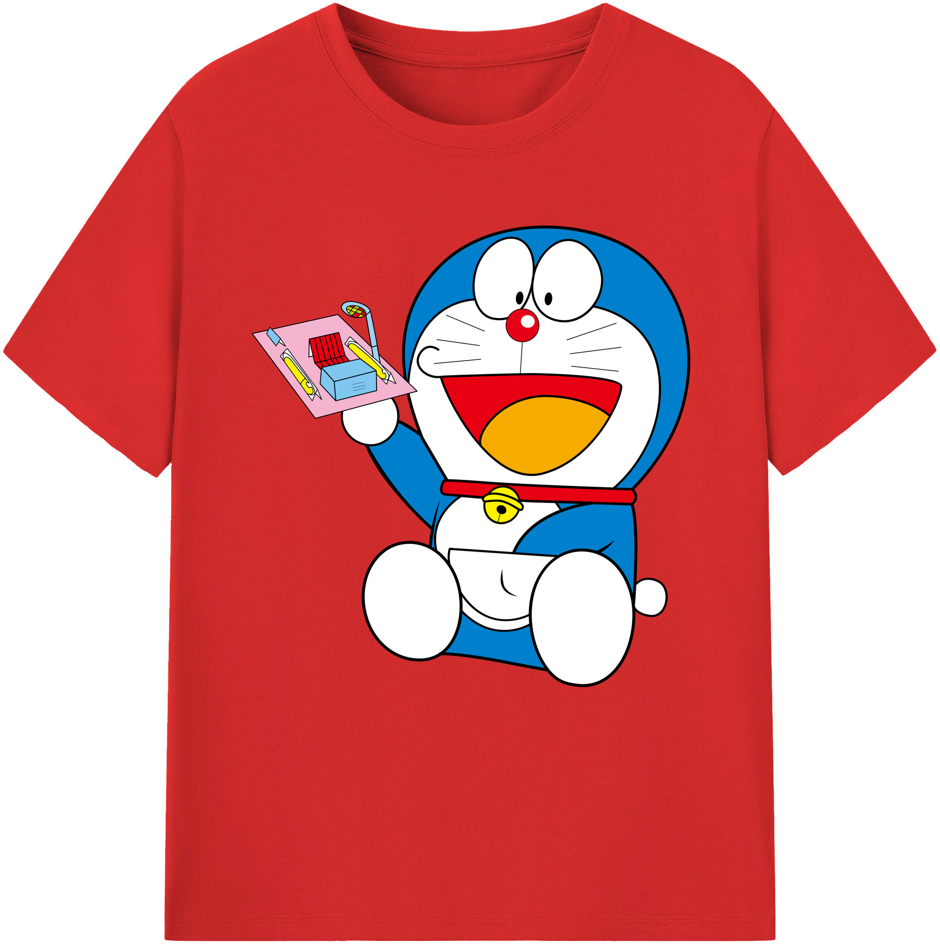 （画像用） ドラえもん Doraemon レディースカジュアルプリントTシャツ（綿100％）