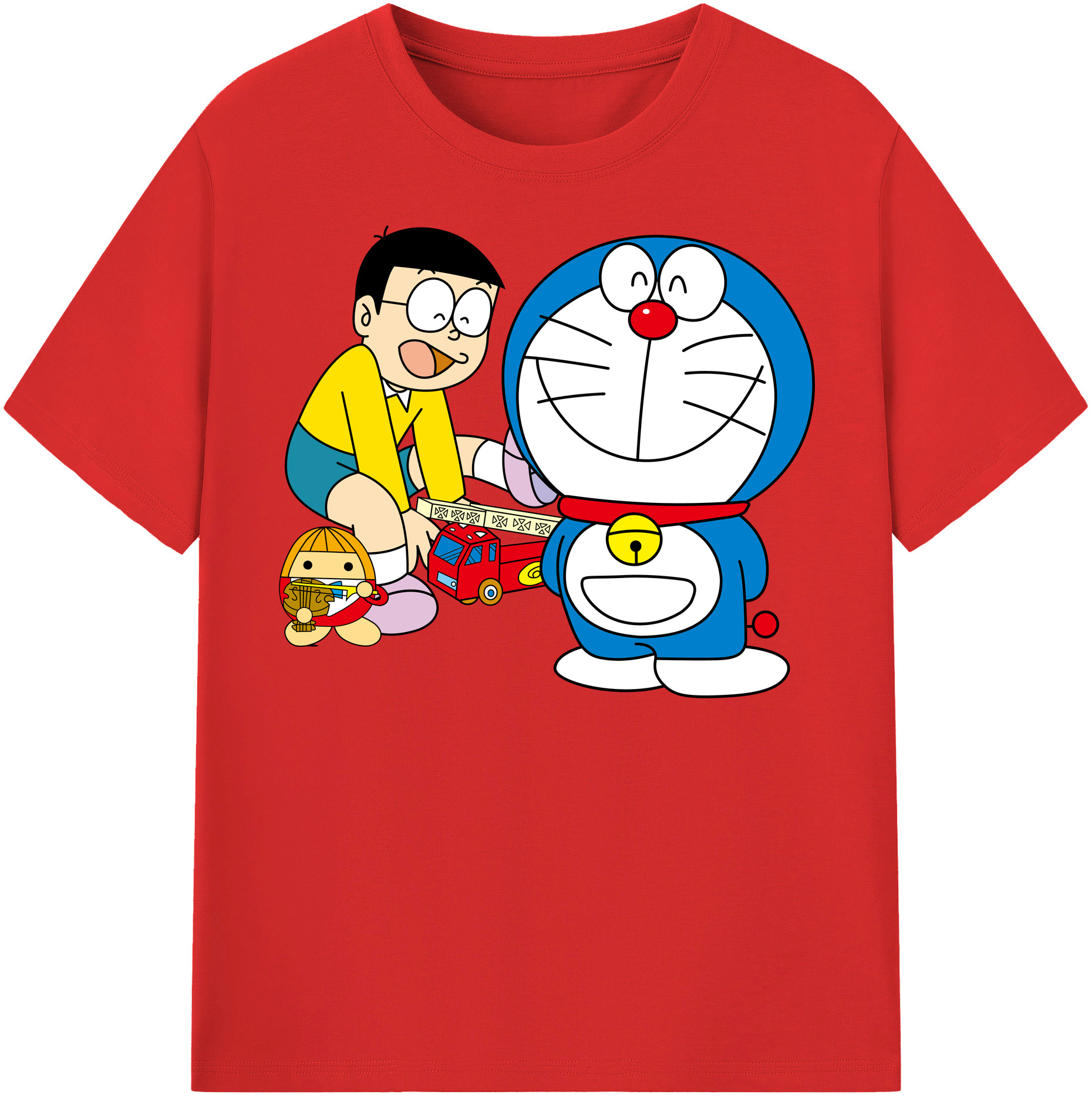 （画像用） ドラえもん Doraemon レディースカジュアルプリントTシャツ（綿100％）