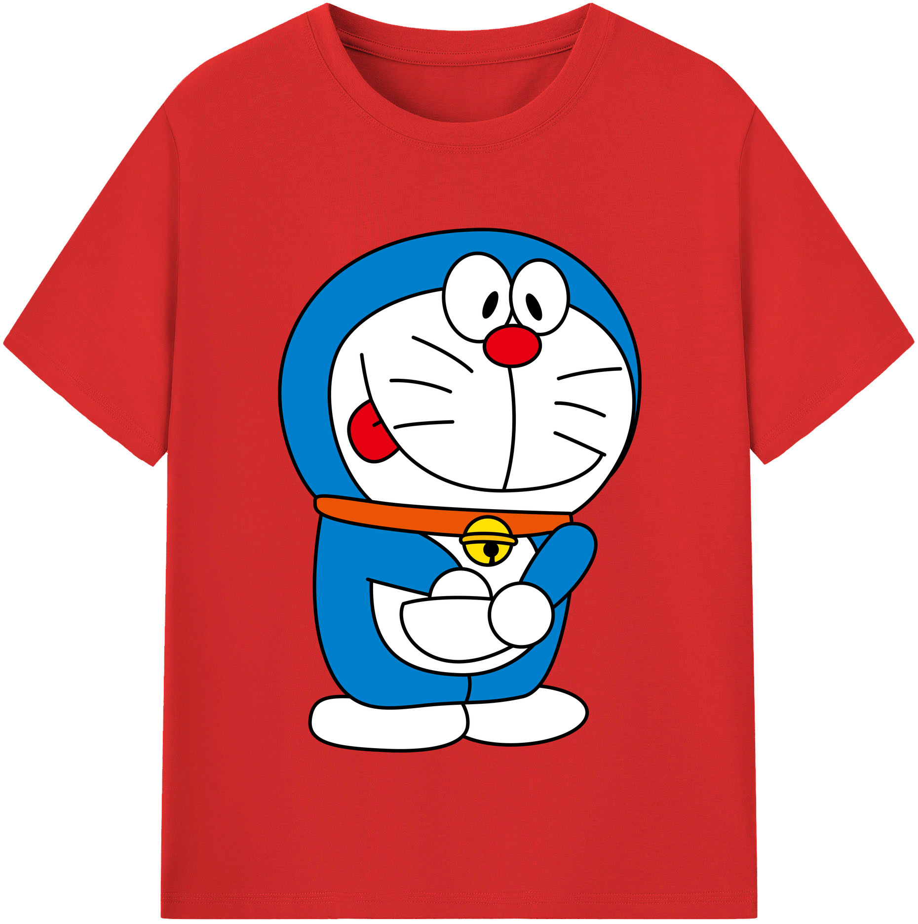 （画像用） ドラえもん Doraemon レディースカジュアルプリントTシャツ（綿100％）