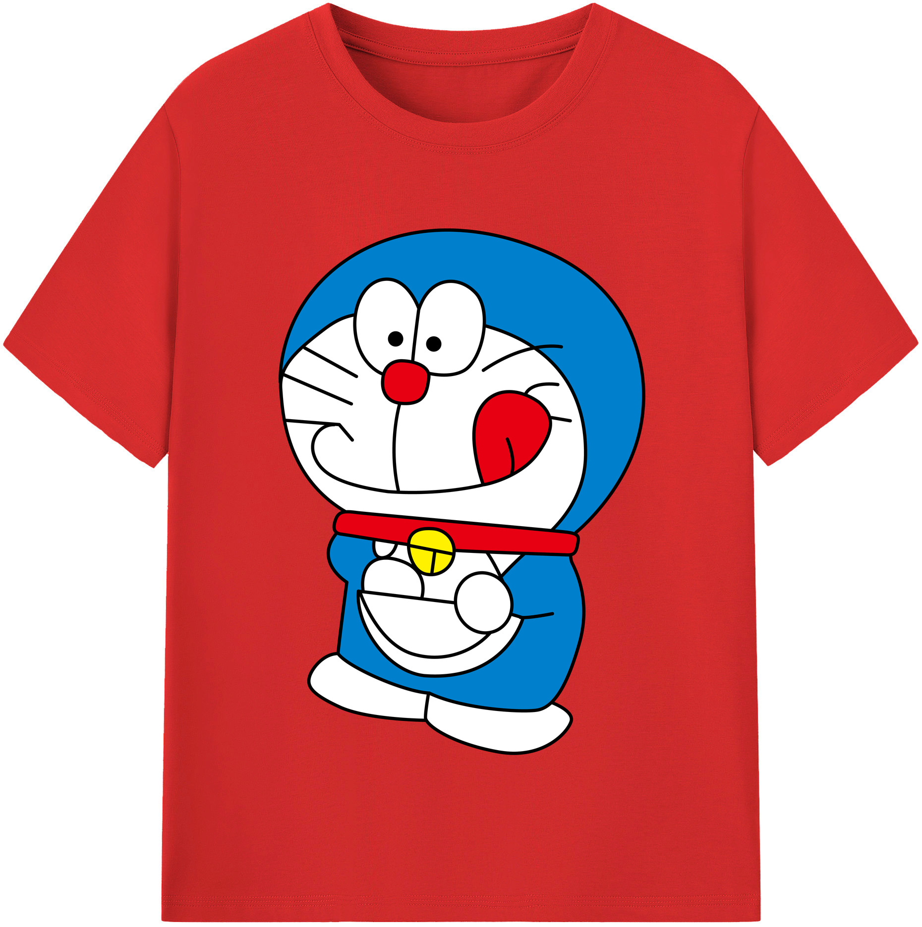 （画像用） ドラえもん Doraemon レディースカジュアルプリントTシャツ（綿100％）