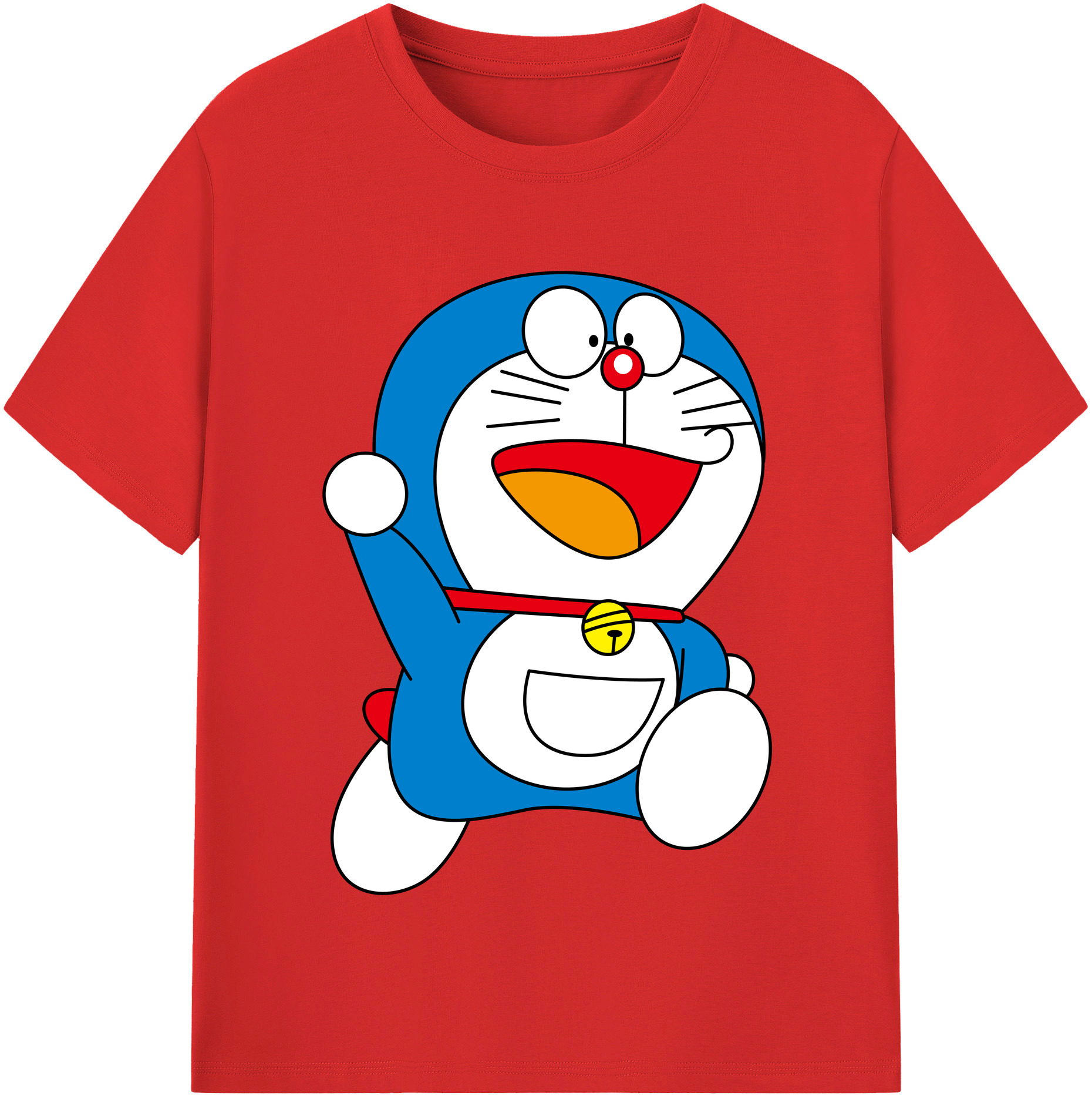 （画像用） ドラえもん Doraemon レディースカジュアルプリントTシャツ（綿100％）