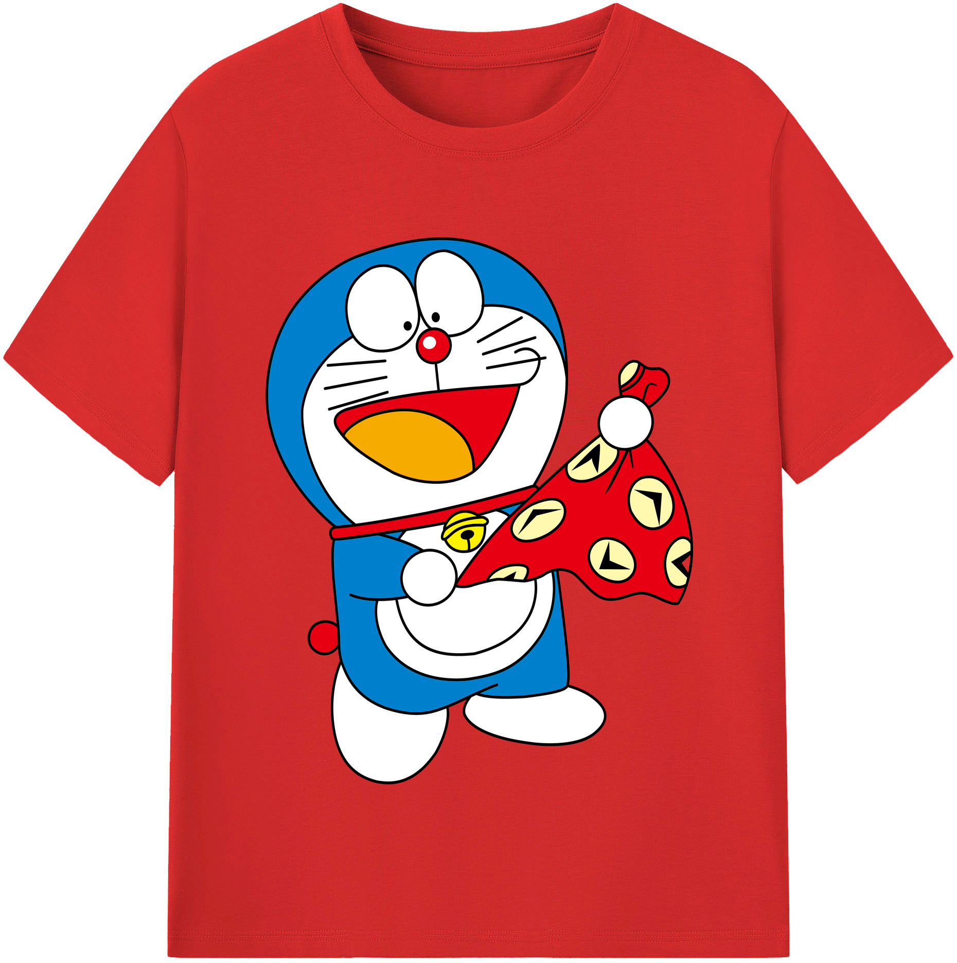 （画像用） ドラえもん Doraemon レディースカジュアルプリントTシャツ（綿100％）