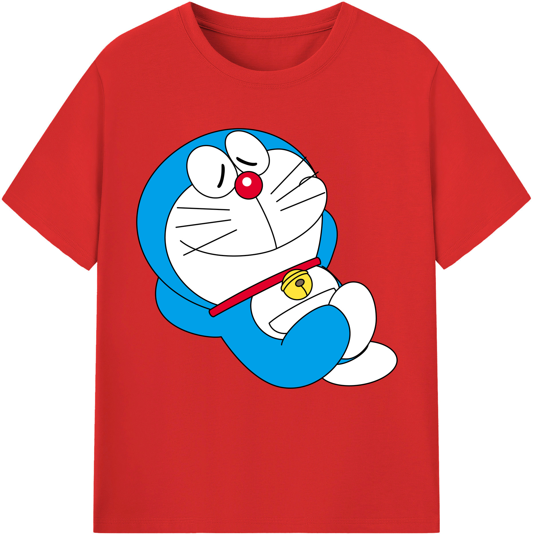 （画像用） ドラえもん Doraemon レディースカジュアルプリントTシャツ（綿100％）