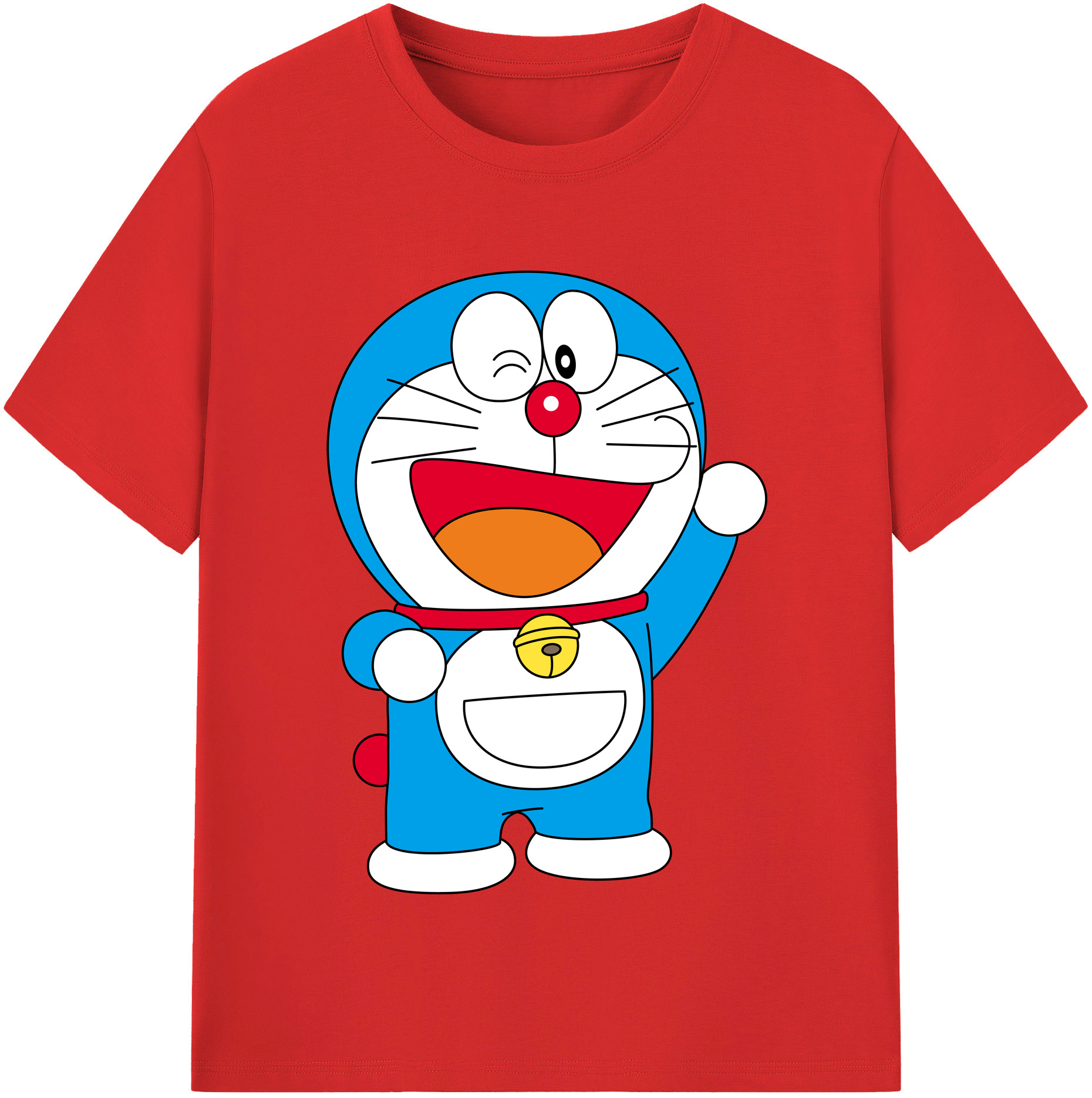 （画像用） ドラえもん Doraemon レディースカジュアルプリントTシャツ（綿100％）