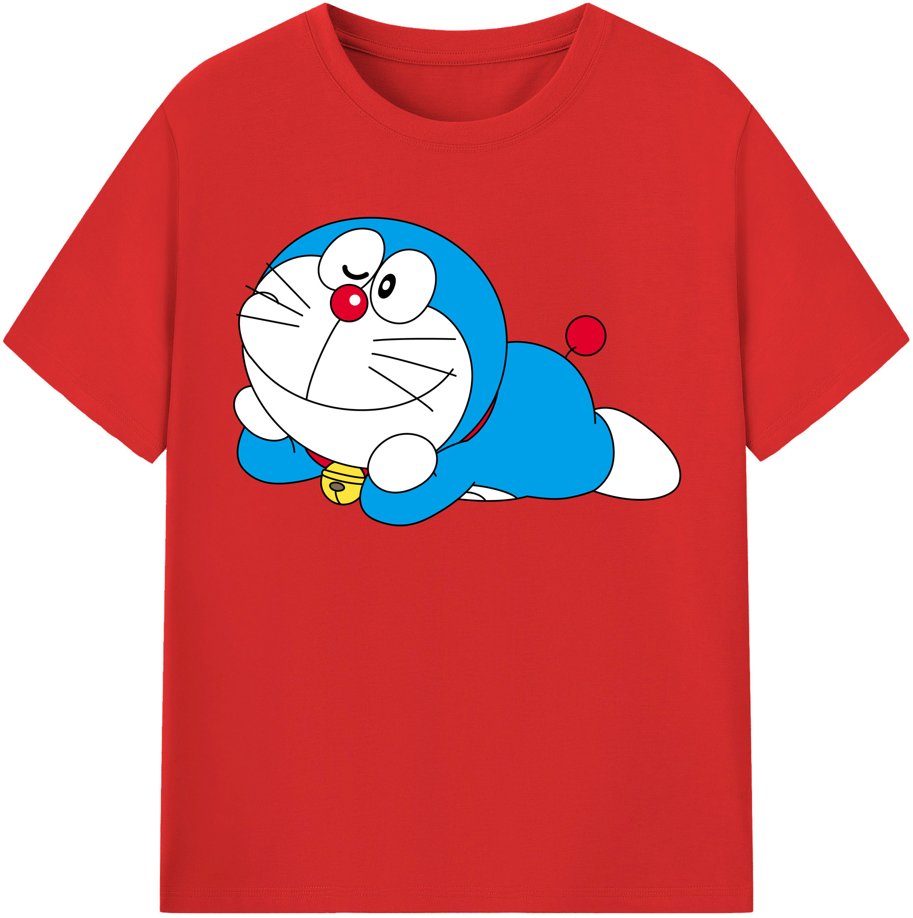 （画像用） ドラえもん Doraemon レディースカジュアルプリントTシャツ（綿100％）