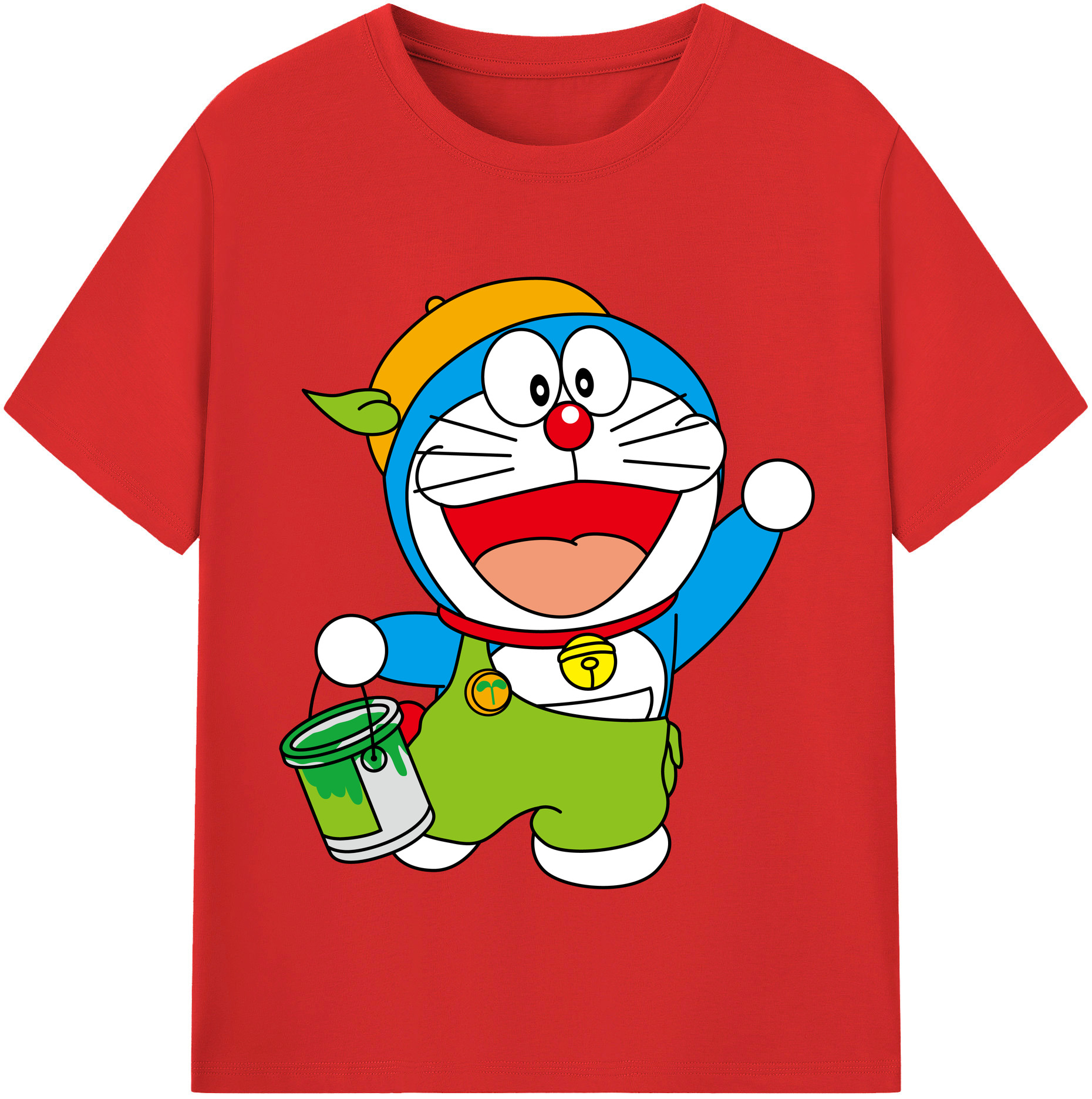 （画像用） ドラえもん Doraemon レディースカジュアルプリントTシャツ（綿100％）