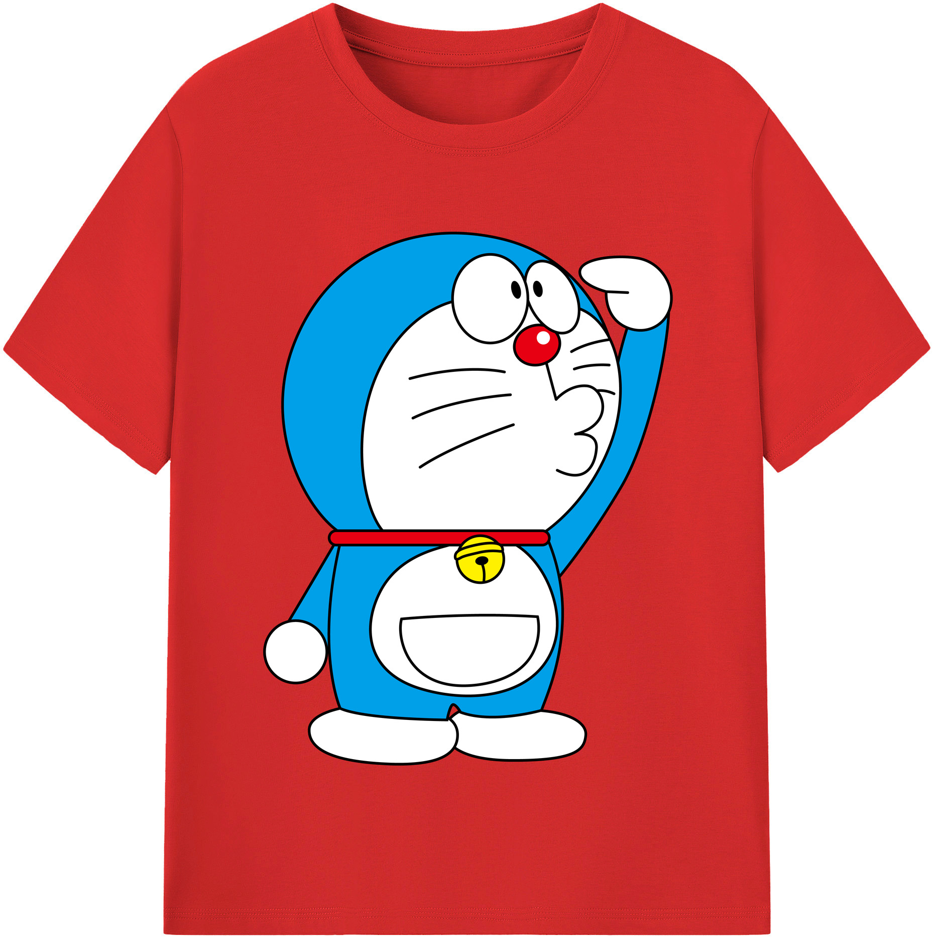 （画像用） ドラえもん Doraemon レディースカジュアルプリントTシャツ（綿100％）