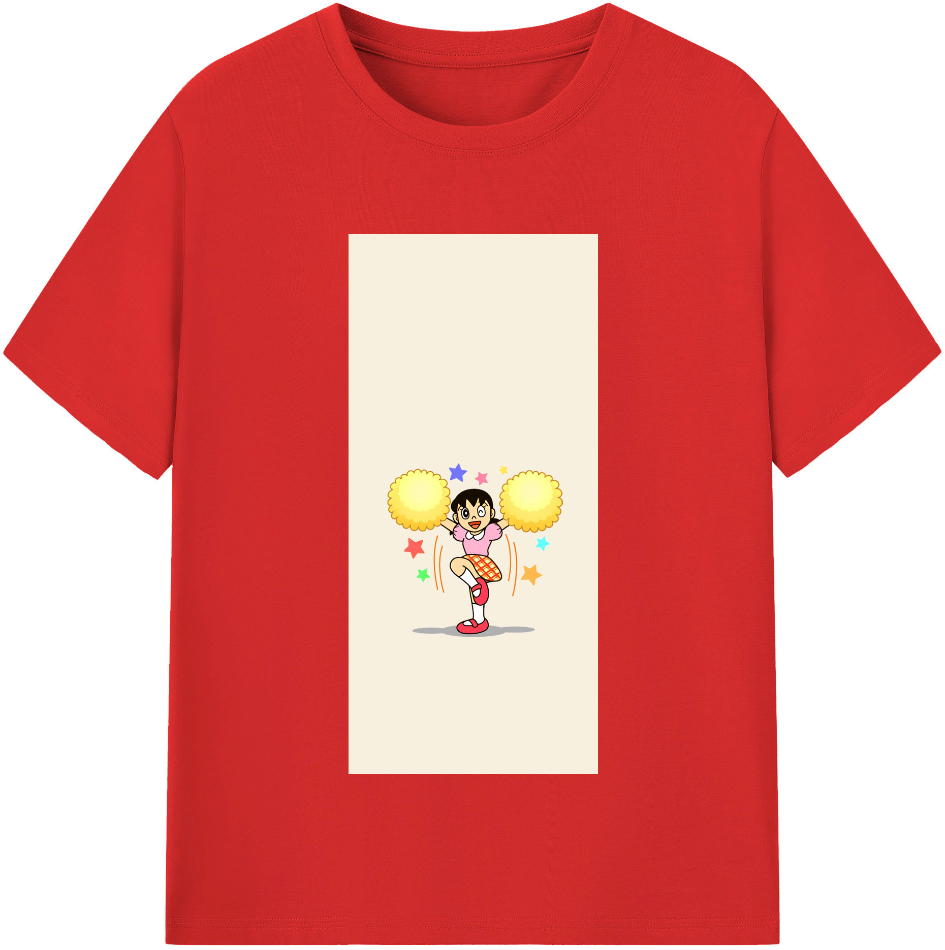 （画像用） ドラえもん みなもと しずか Doraemon Shizuka Minamoto レディースカジュアルプリントTシャツ（綿100％）