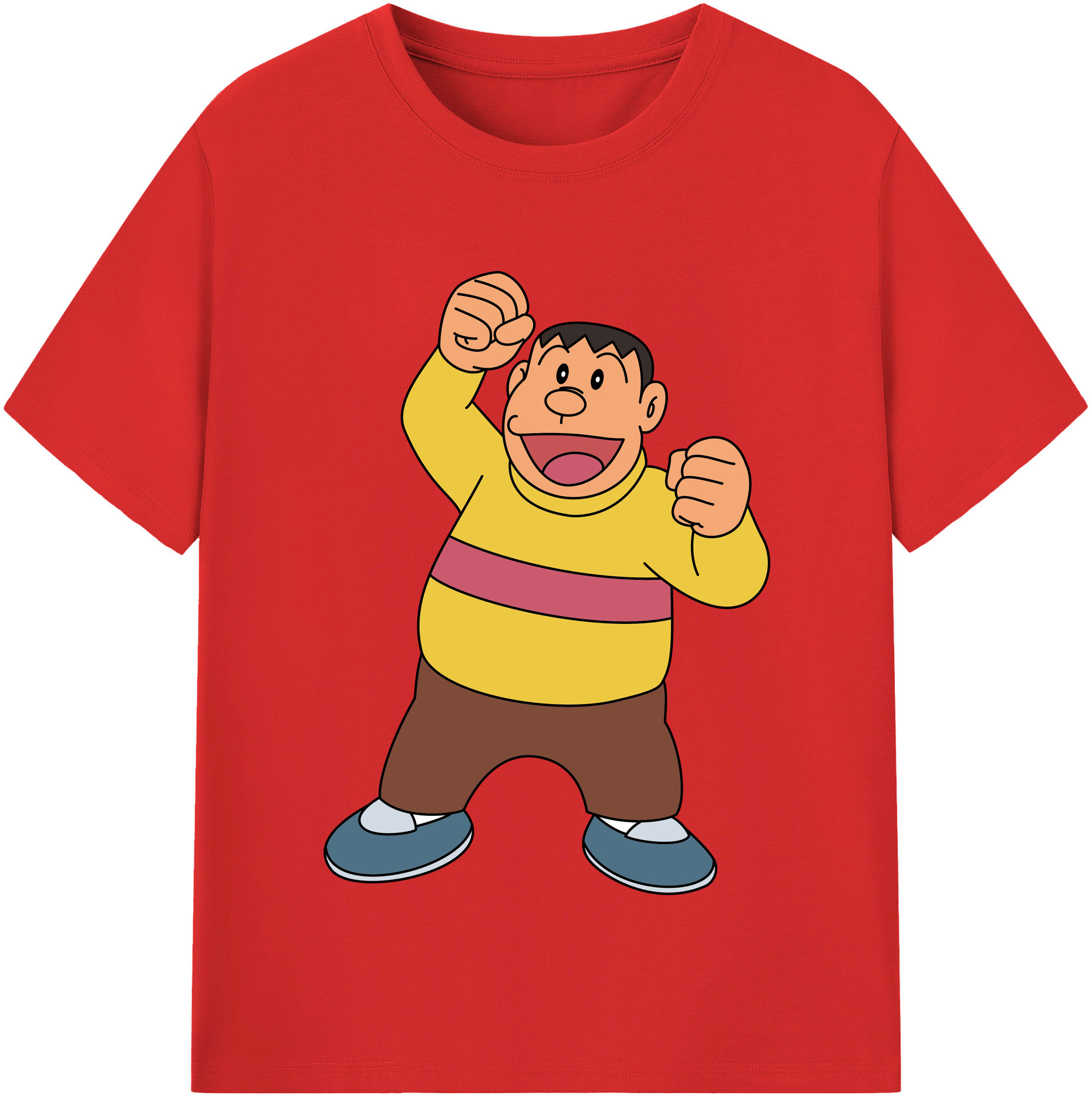 （画像用） ドラえもん 剛田武 Doraemon Gouta Takeshi レディースカジュアルプリントTシャツ（綿100％）