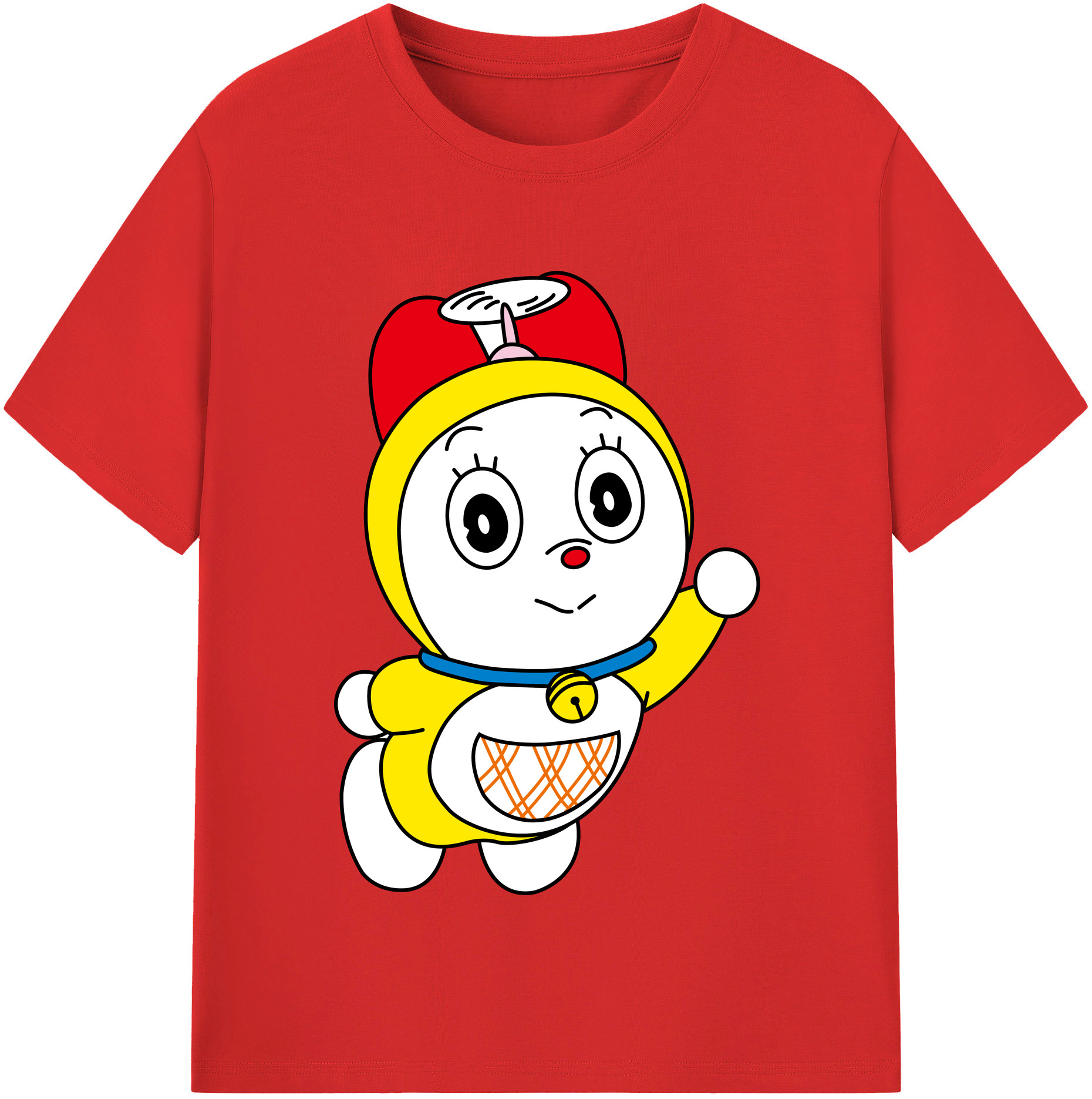 （画像用） ドラえもん ドラミ Doraemon Dorami レディースカジュアルプリントTシャツ（綿100％）