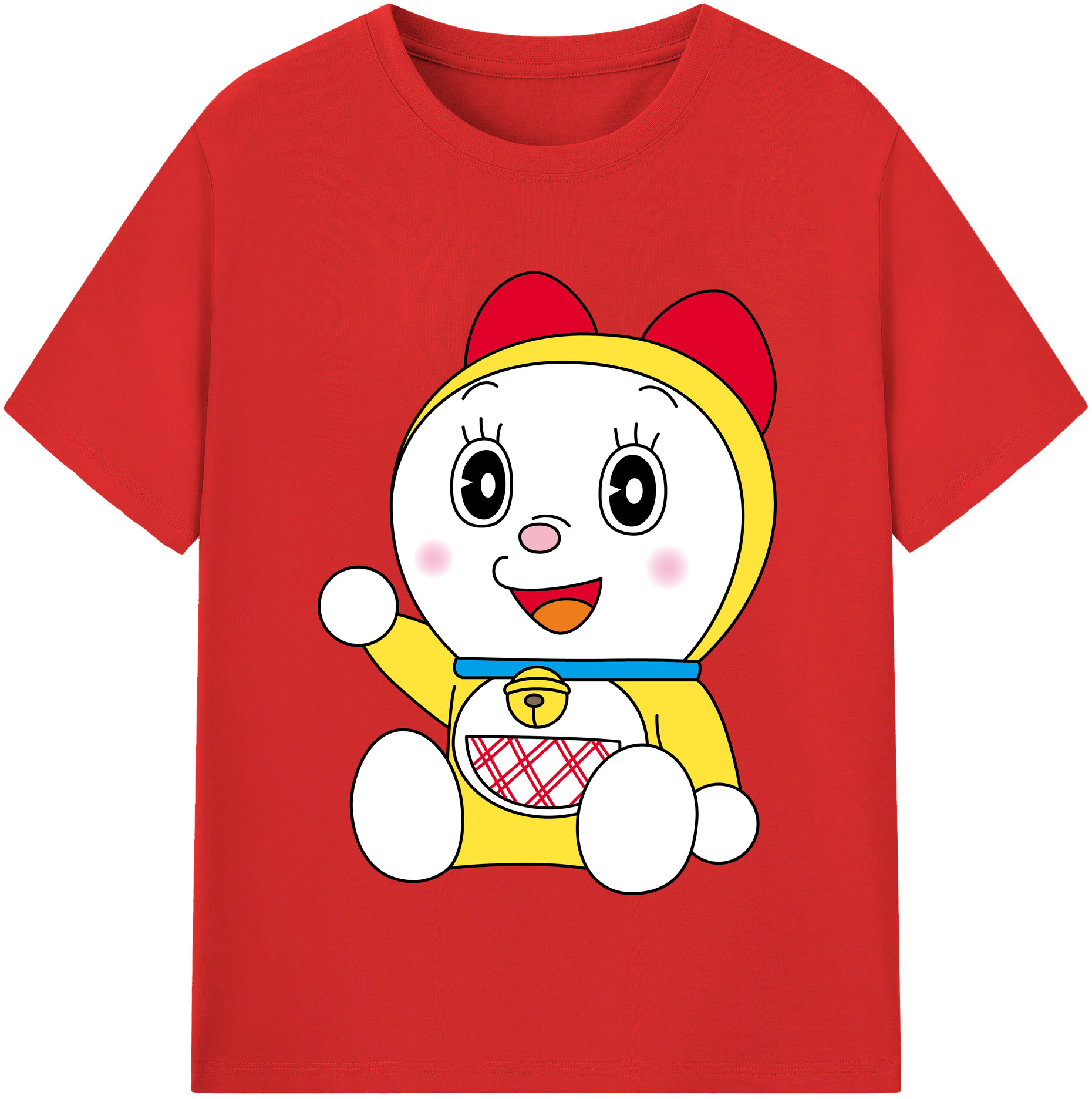 （画像用） ドラえもん ドラミ Doraemon Dorami レディースカジュアルプリントTシャツ（綿100％）