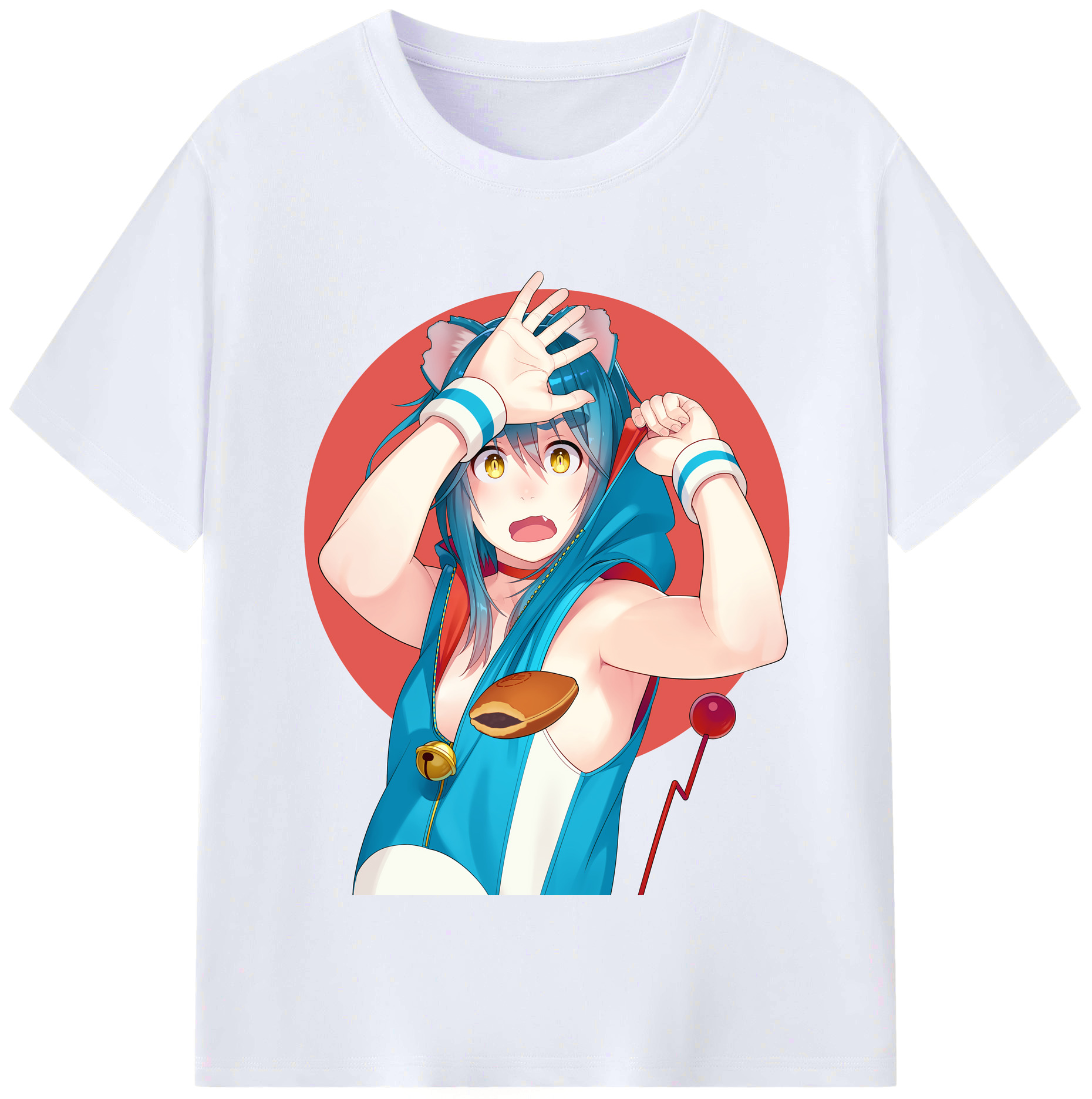 （画像用） ドラえもん Doraemon レディースカジュアルプリントTシャツ（綿100％）