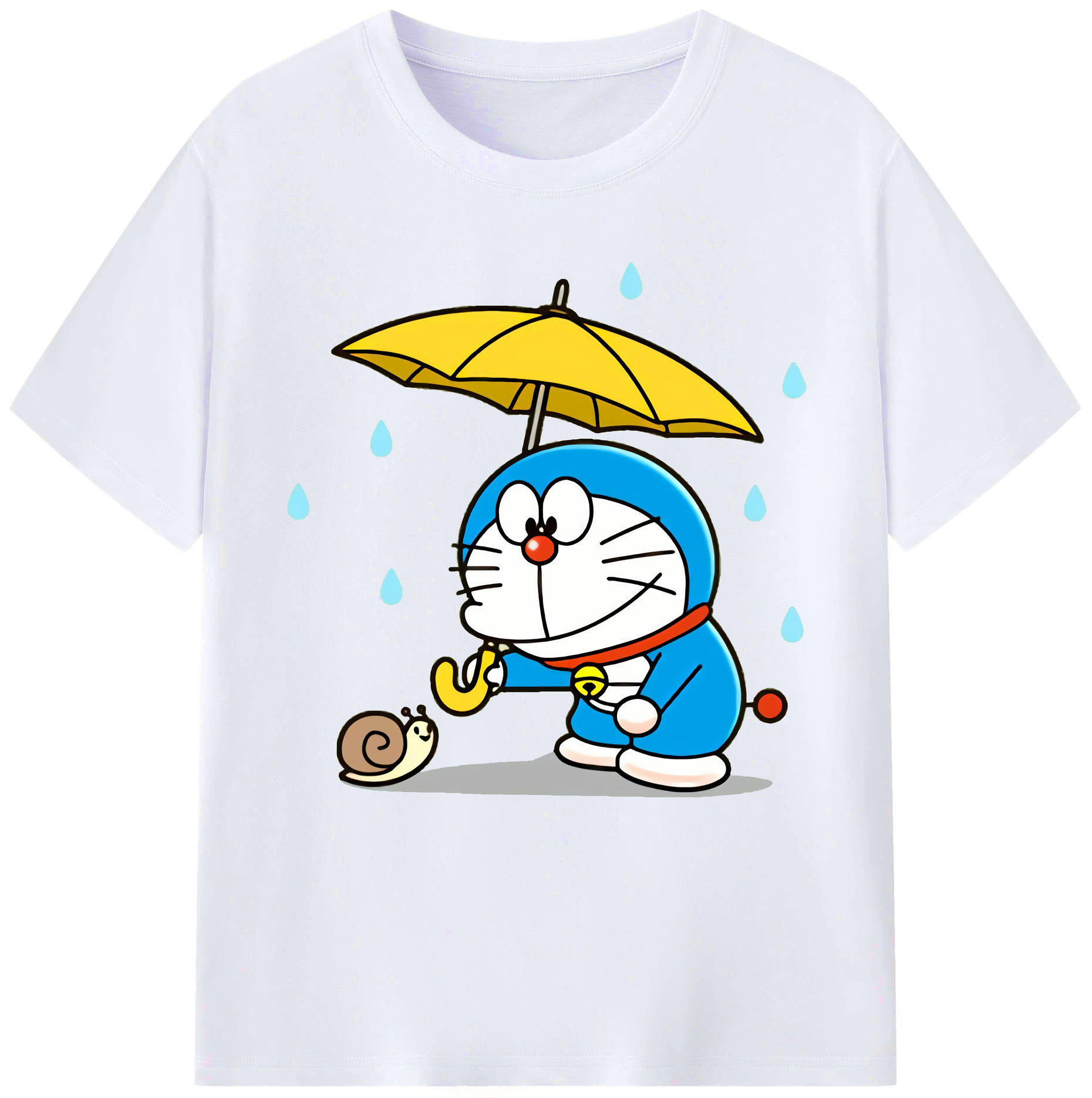 （画像用） ドラえもん Doraemon レディースカジュアルプリントTシャツ（綿100％）