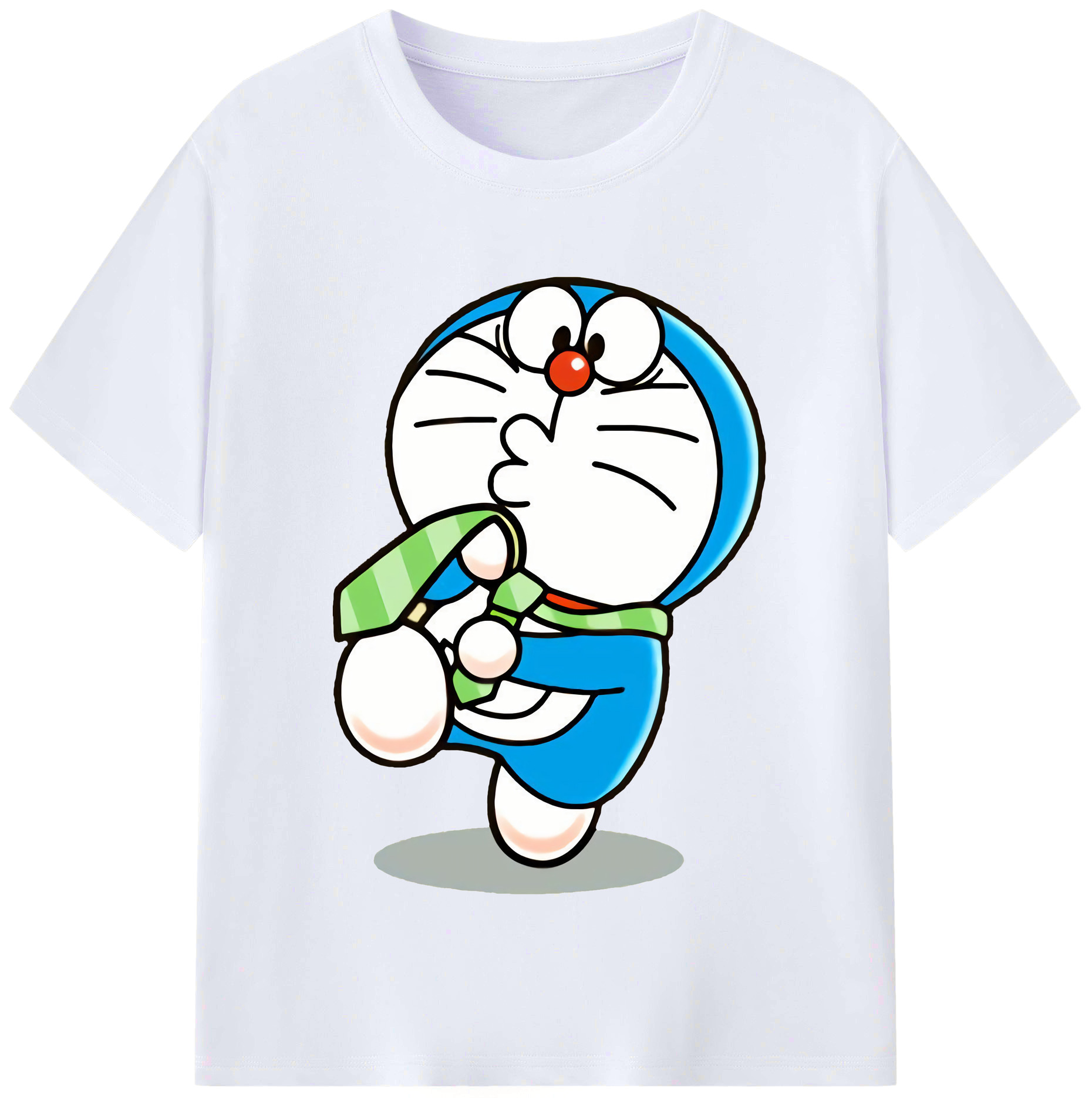 （画像用） ドラえもん Doraemon レディースカジュアルプリントTシャツ（綿100％）