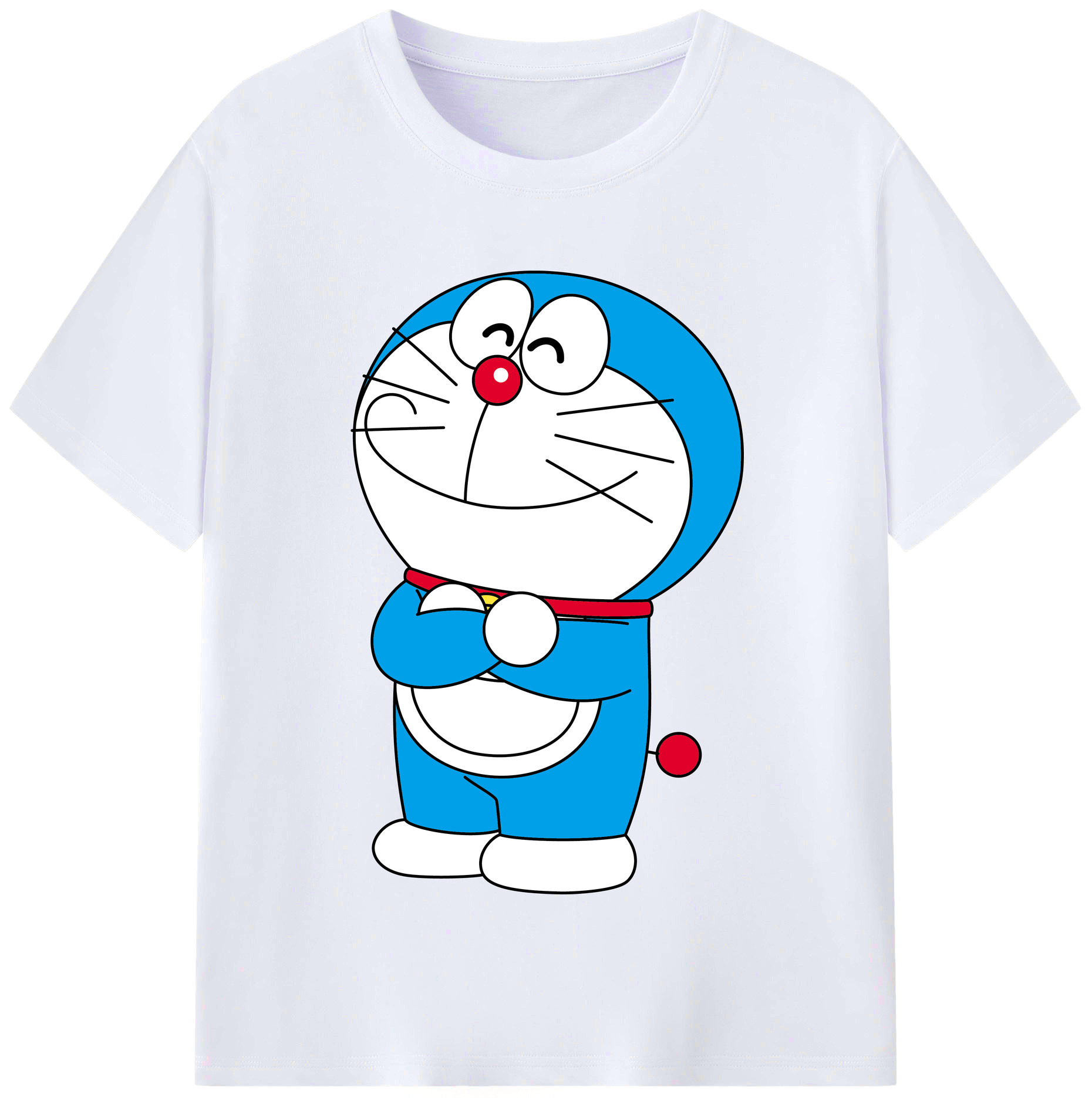 （画像用） ドラえもん Doraemon レディースカジュアルプリントTシャツ（綿100％）