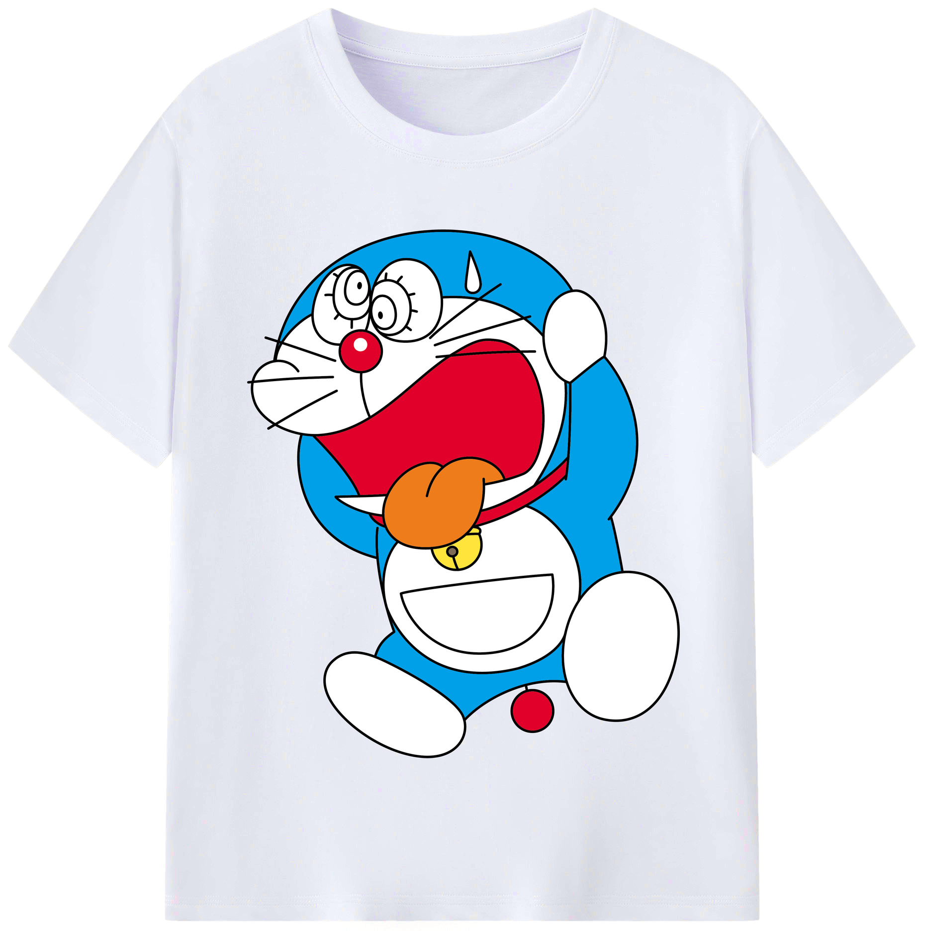 （画像用） ドラえもん Doraemon レディースカジュアルプリントTシャツ（綿100％）