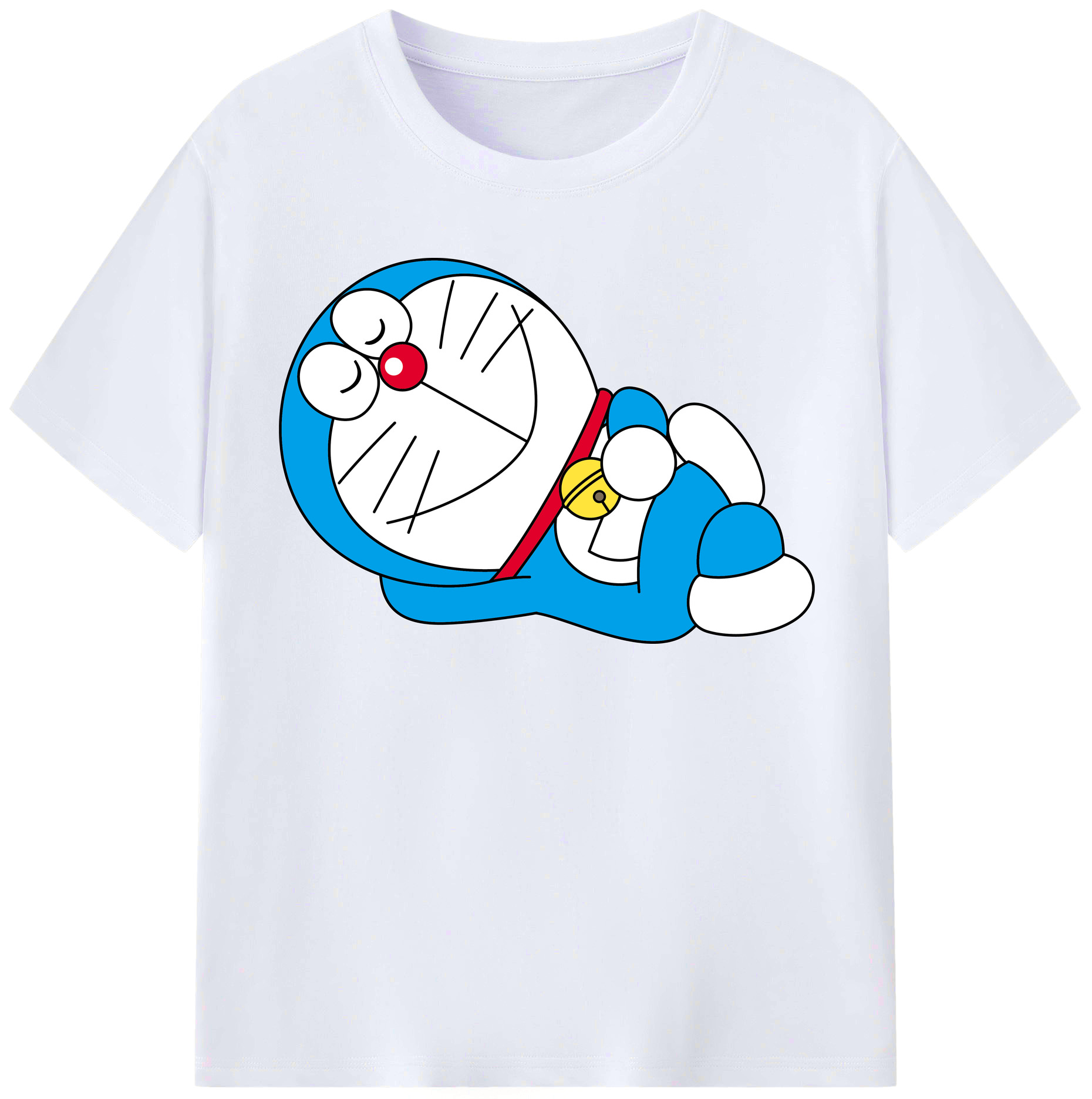 （画像用） ドラえもん Doraemon レディースカジュアルプリントTシャツ（綿100％）